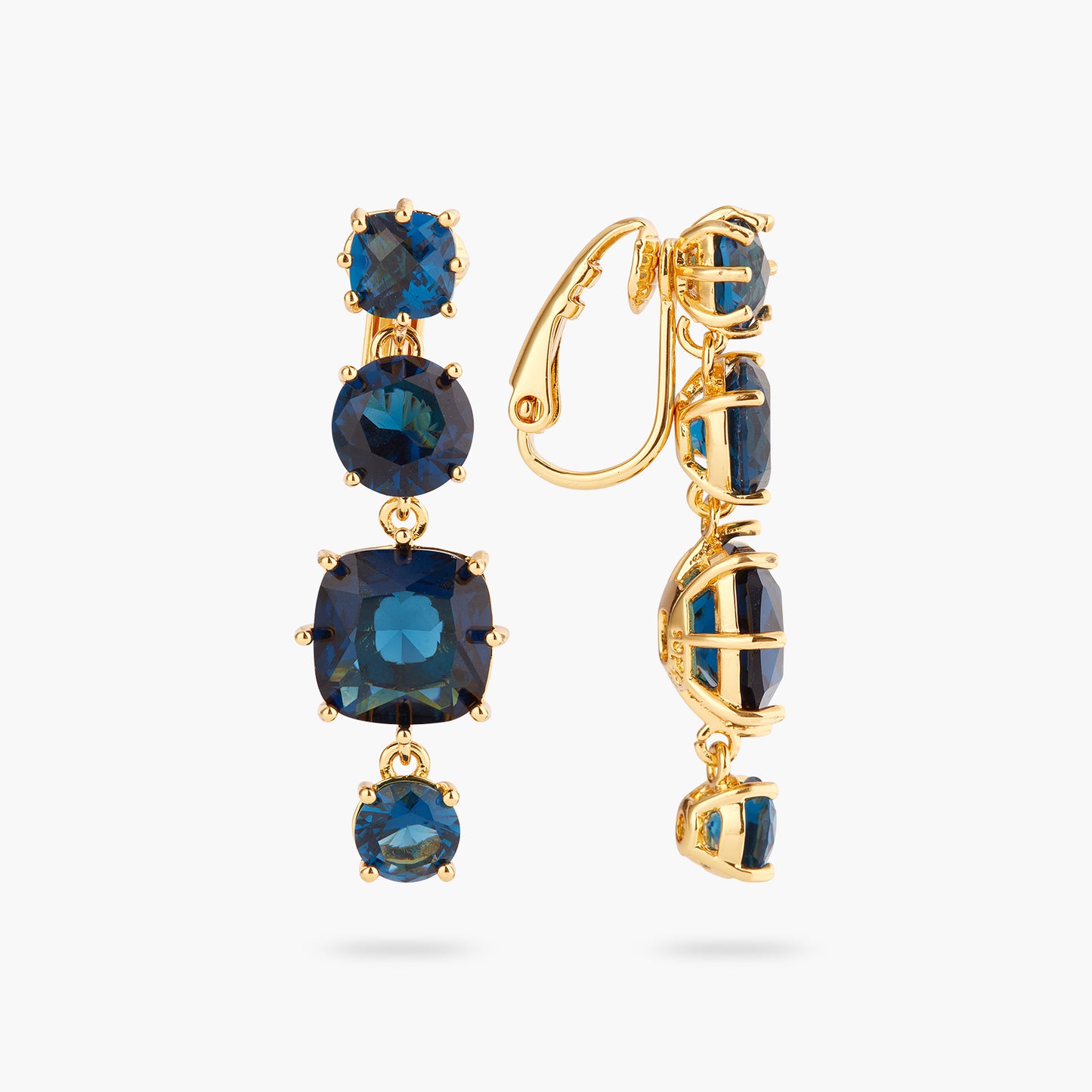 Ocean Blue Diamantine 4 Stone Earrings | ASLD1201