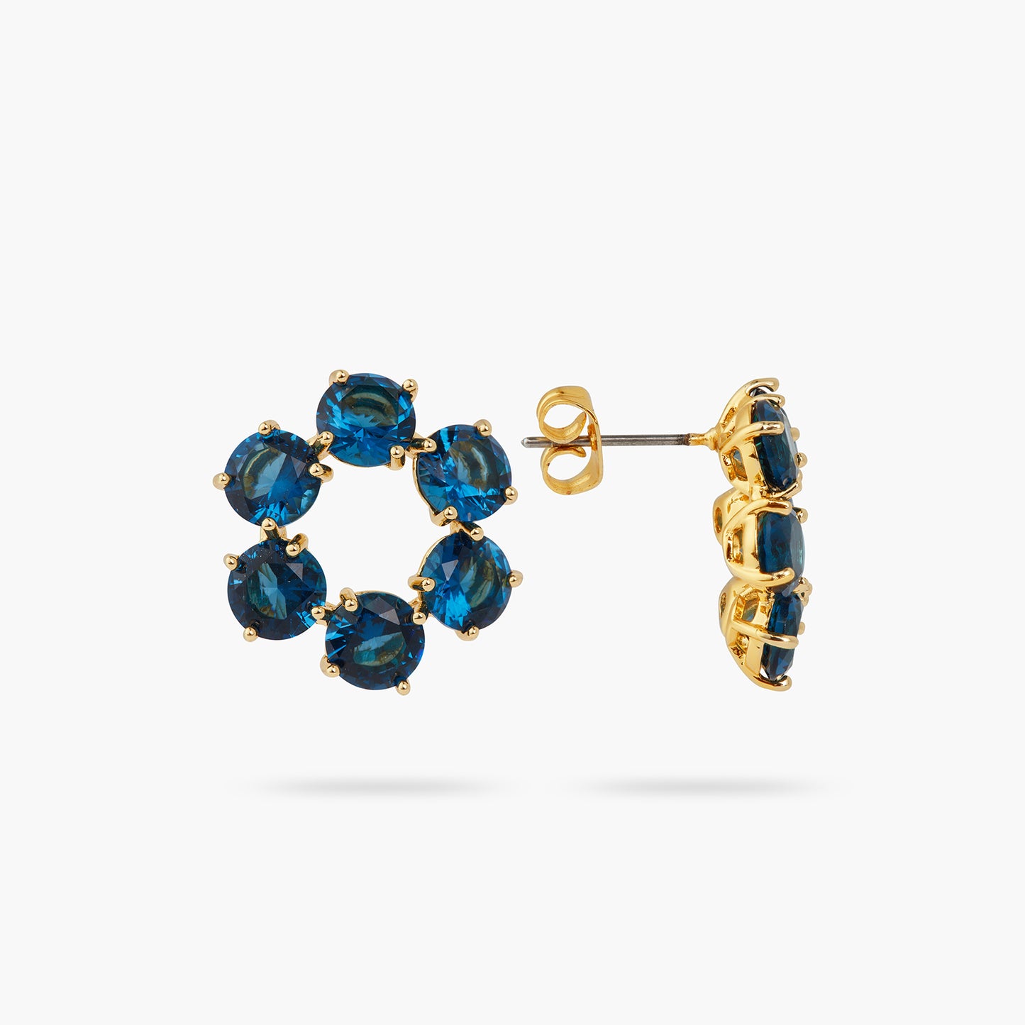Ocean Blue Diamantine 6 Stone Earrings | ASLD1421