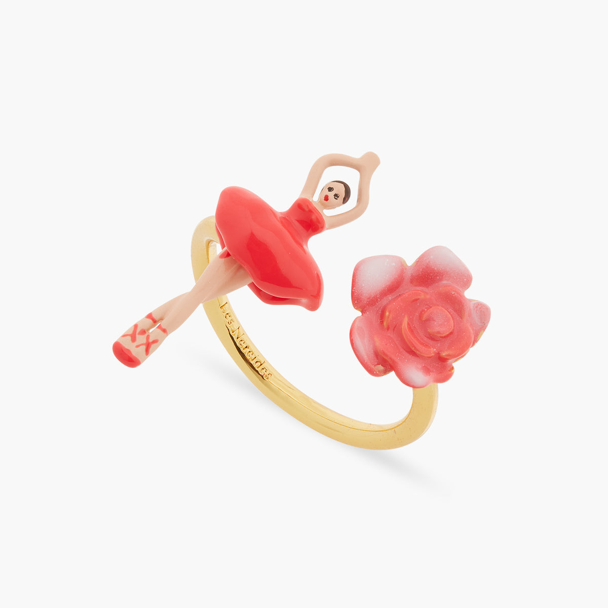 Mini Pas De Deux And Rosebud Adjustable Ring | asmdd6011