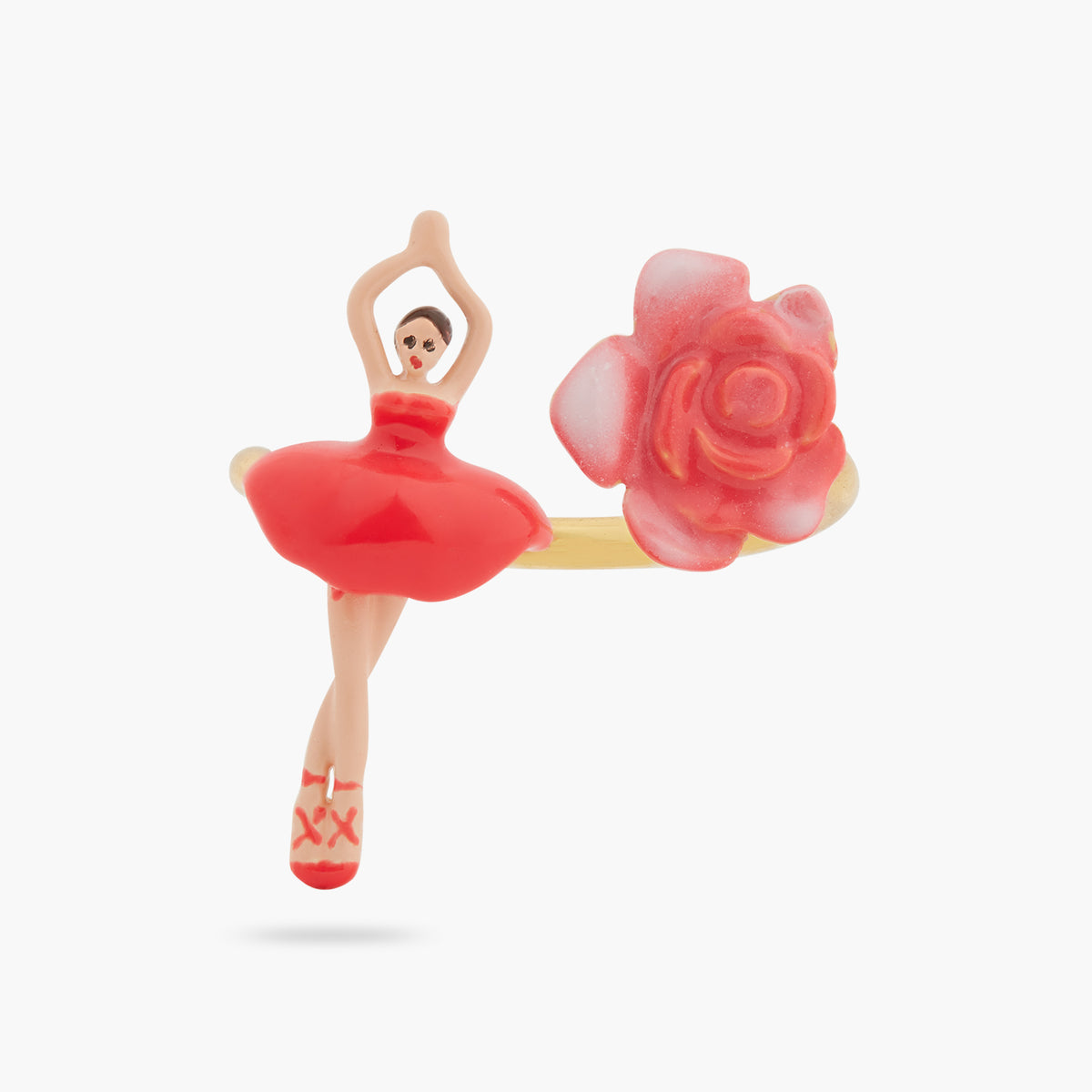 Mini Pas De Deux And Rosebud Adjustable Ring | asmdd6011