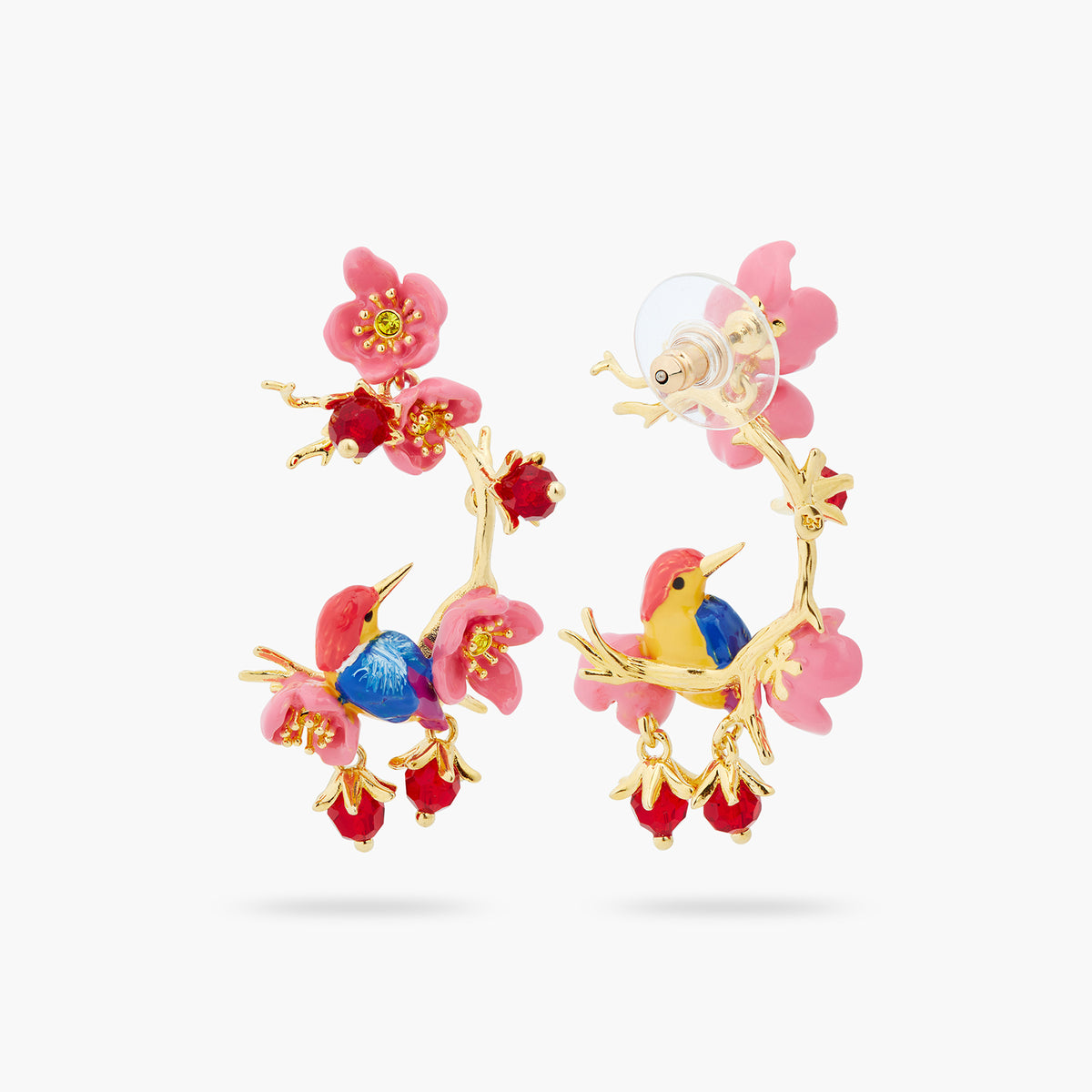 Kingfisher And Plum Blossom Earrings | aspl1011