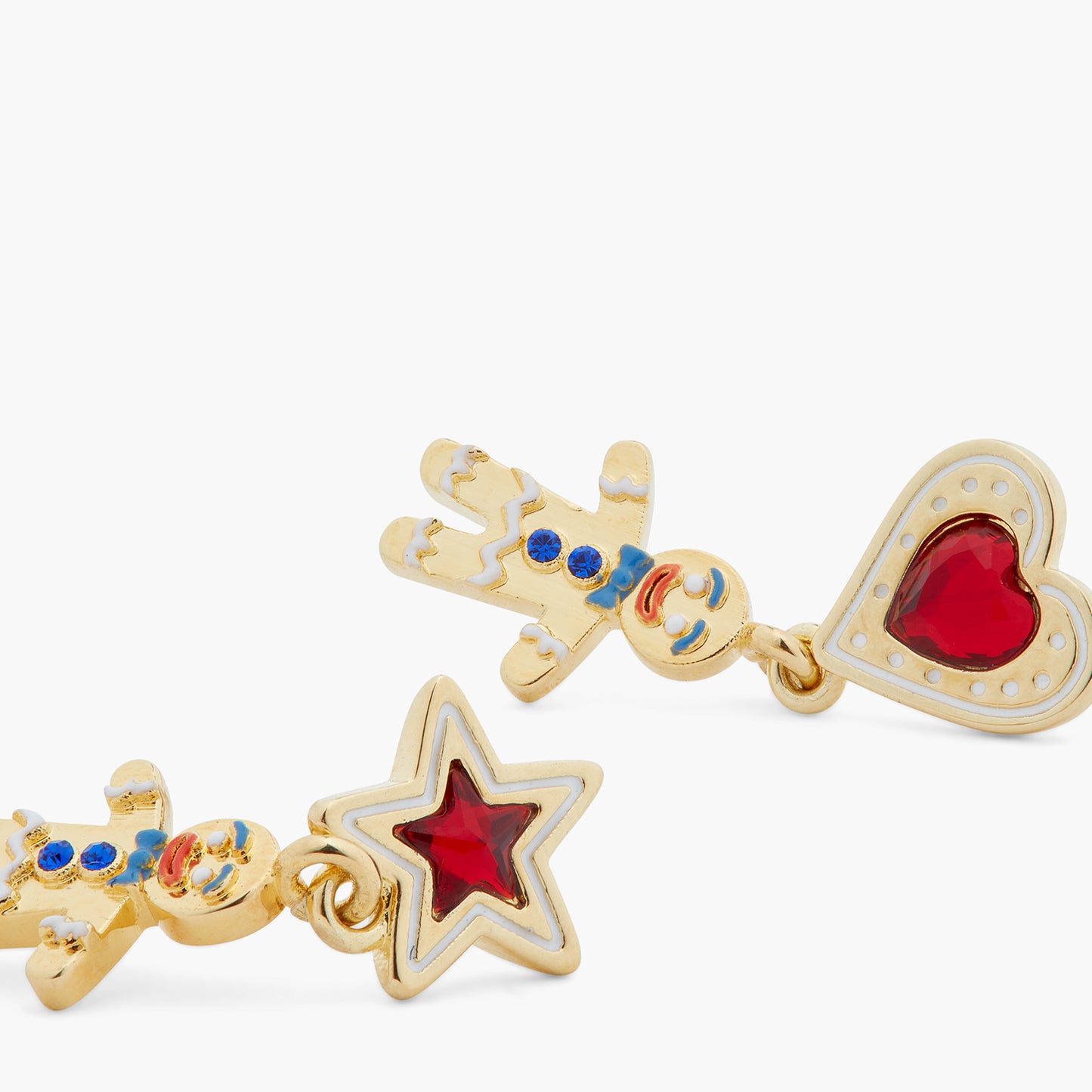 Christmas Biscuit Asymmetrical Earrings | ASPS1061
