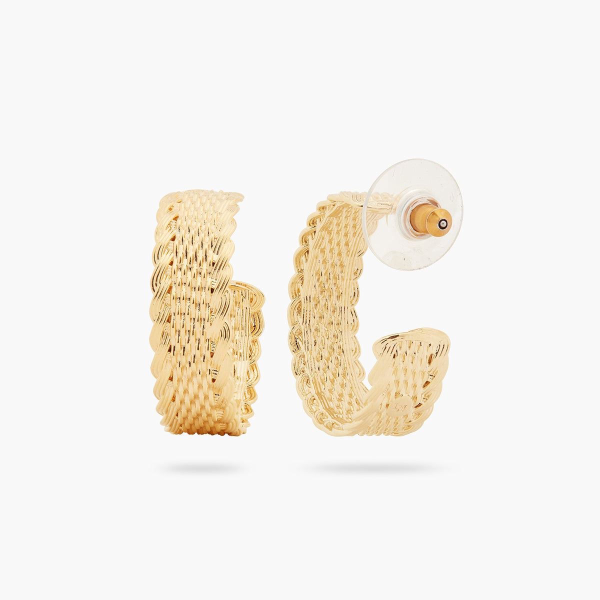 Woven Wicker Hoop Earrings | asva1031
