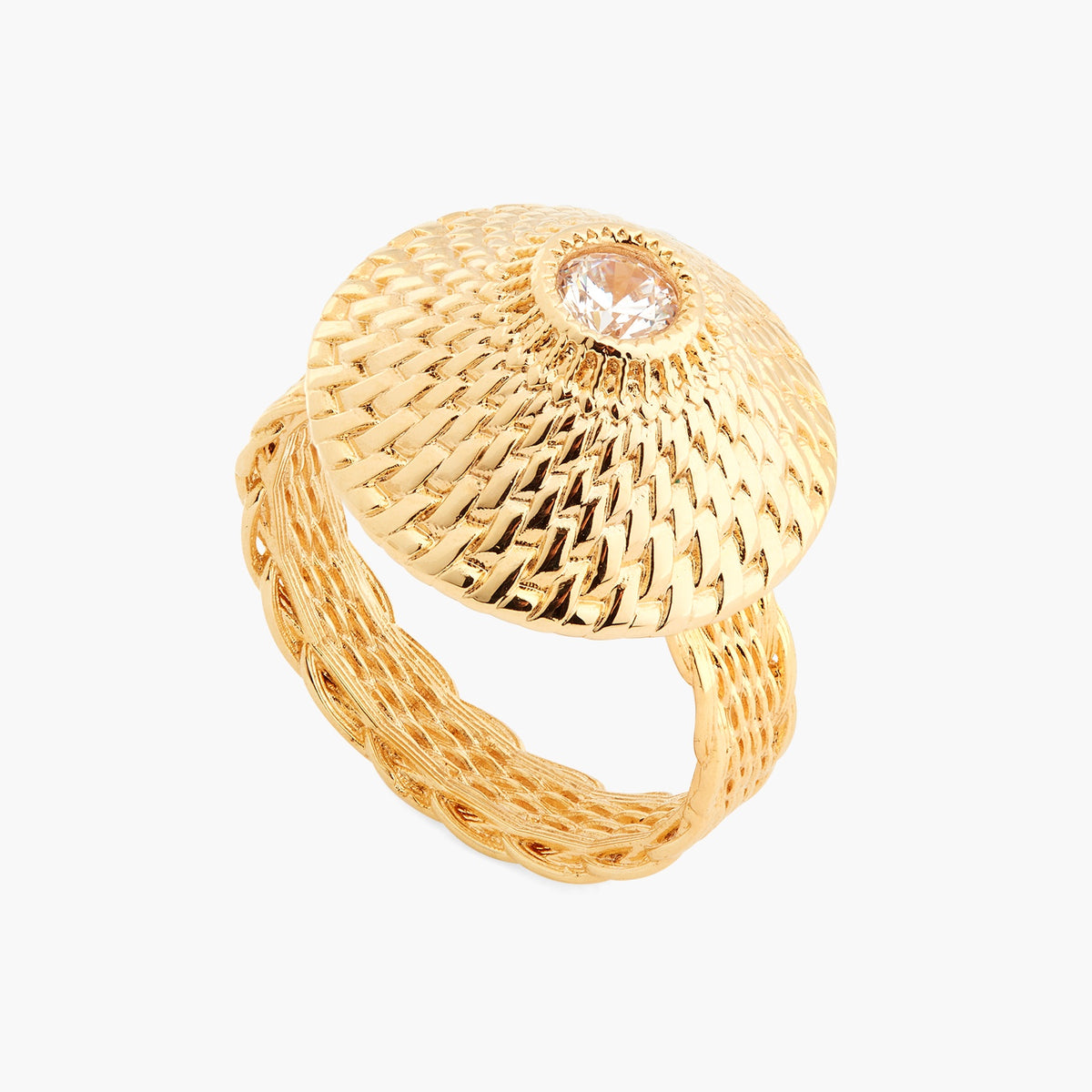 Wicker Cocktail Ring | asva6011