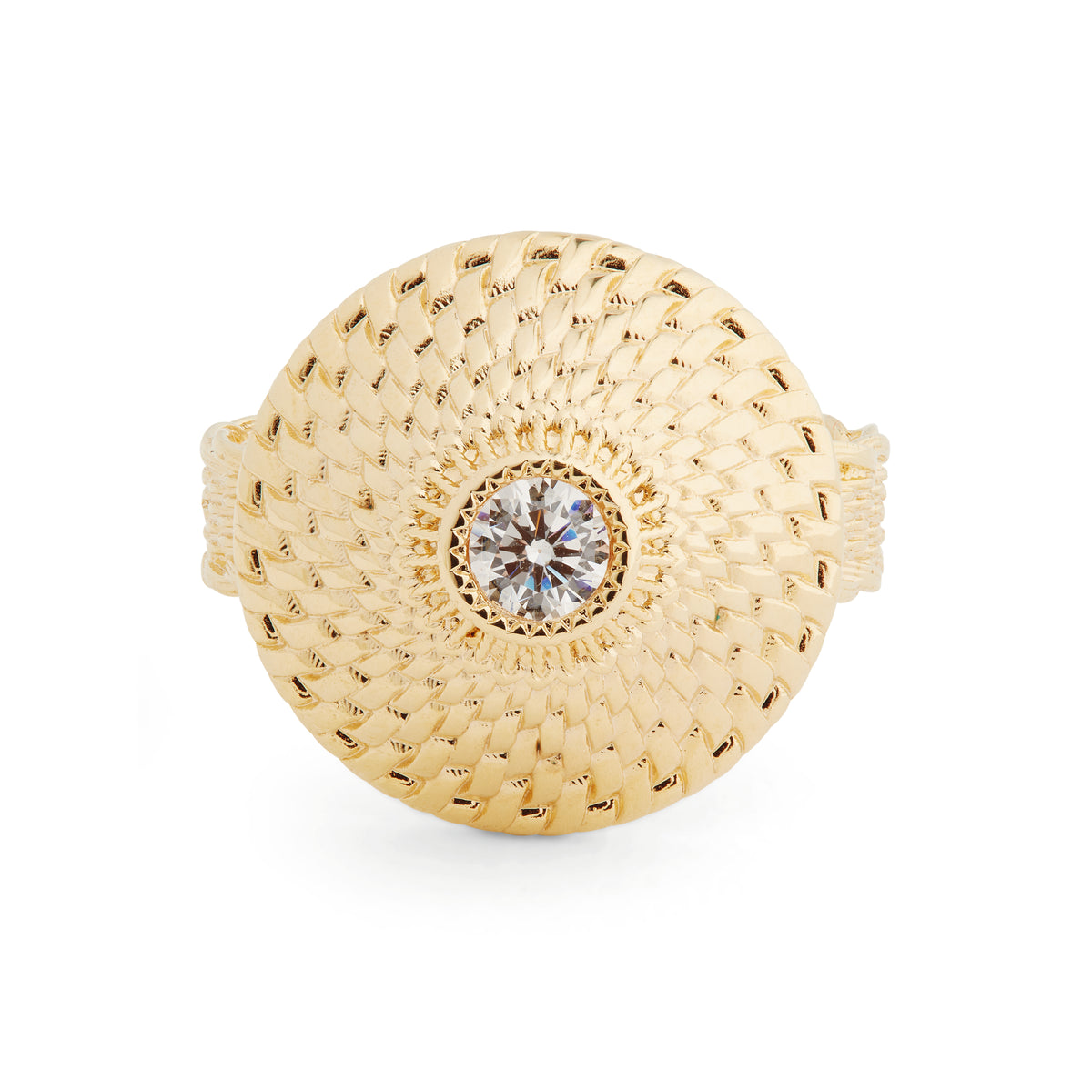 Wicker Cocktail Ring | asva6011