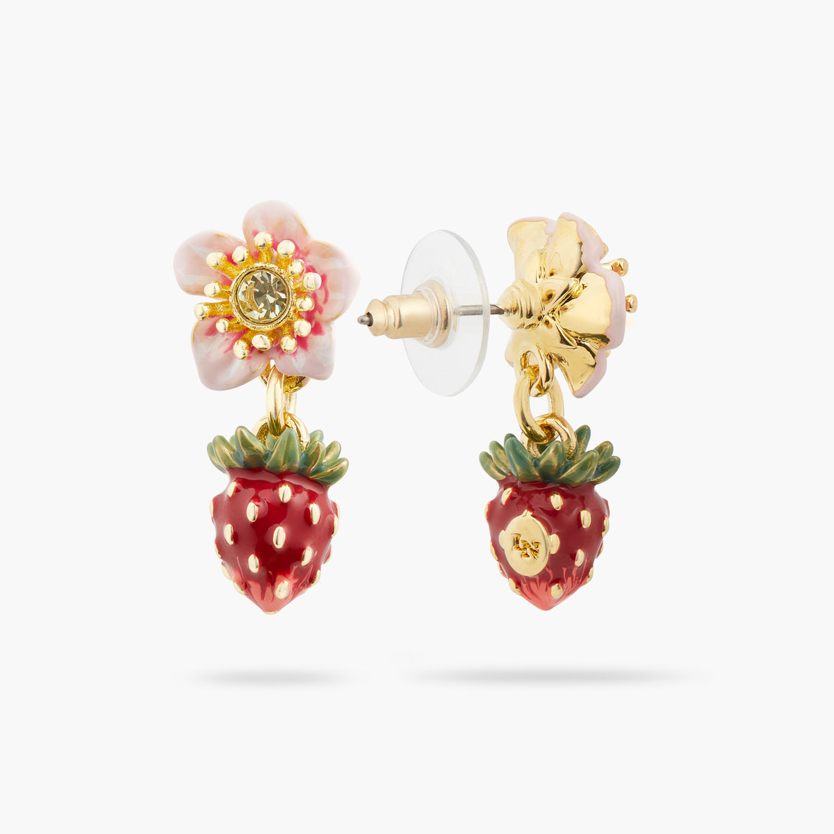 Wild Strawberry And Rose Earrings | ATBG1051