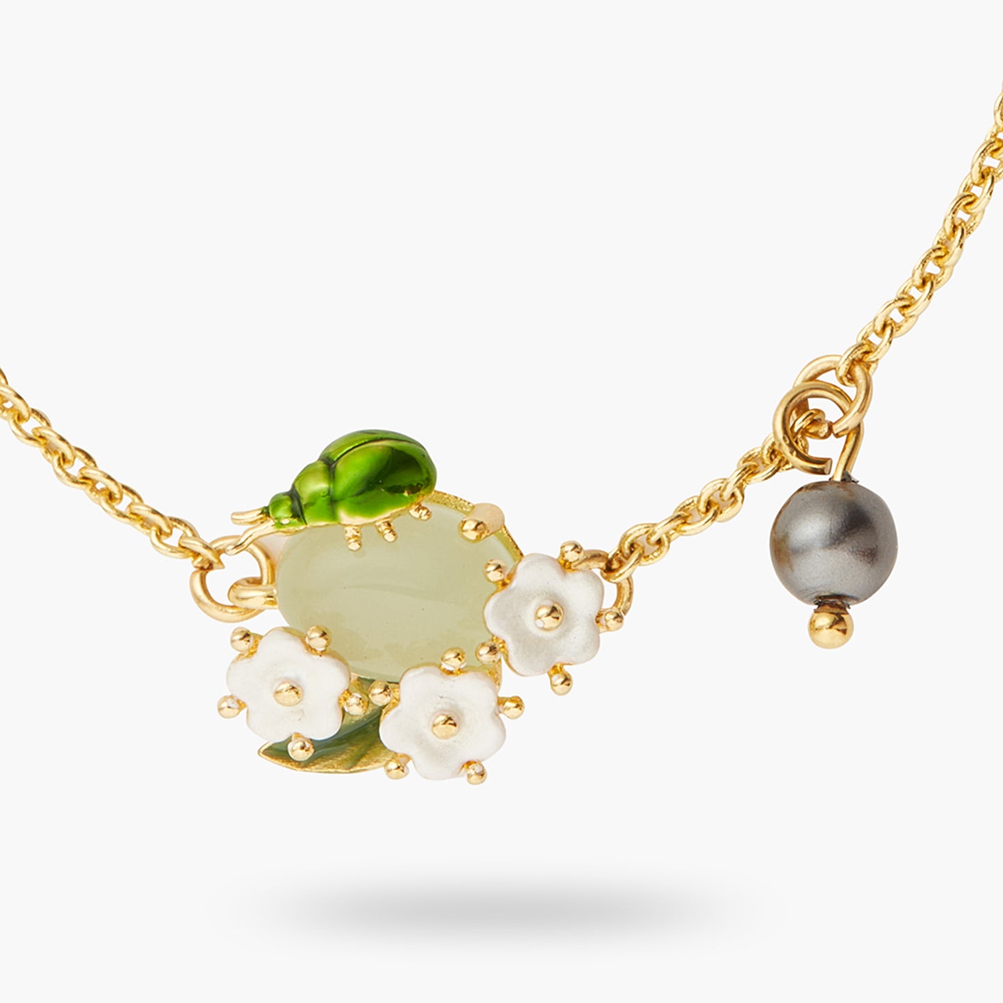 Blueberry And Scarab Beetle Fine Bracelet | ATBG2031