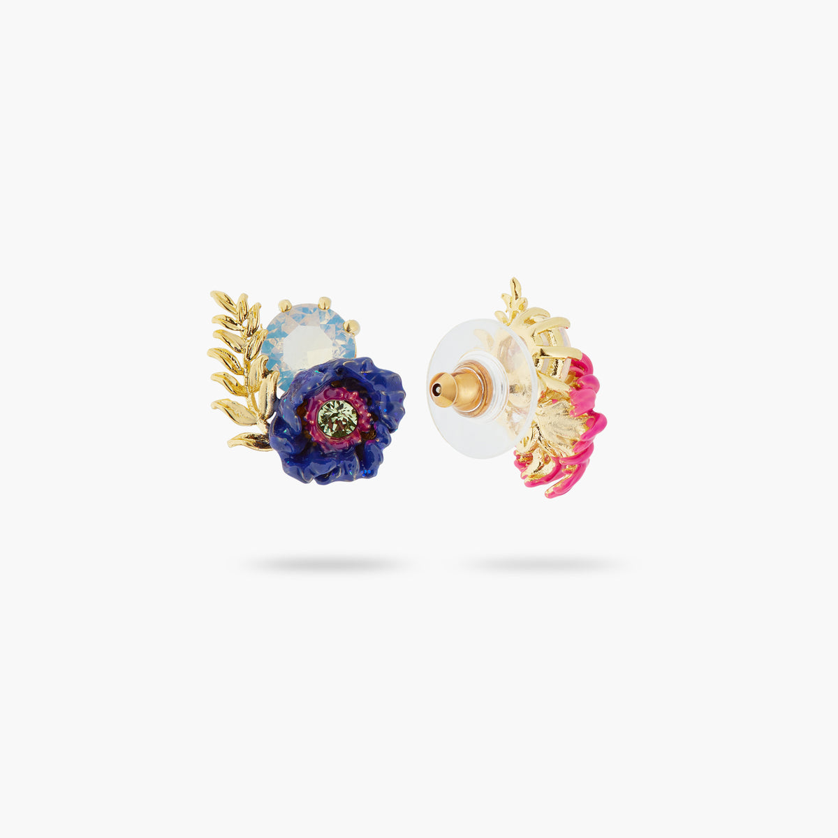 Imaginary Flower And Crystal Earrings | atfi1051