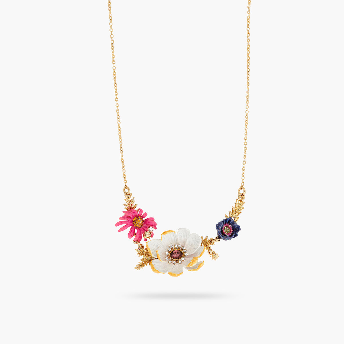 Flower Bouquet Statement Necklace | atfi3011