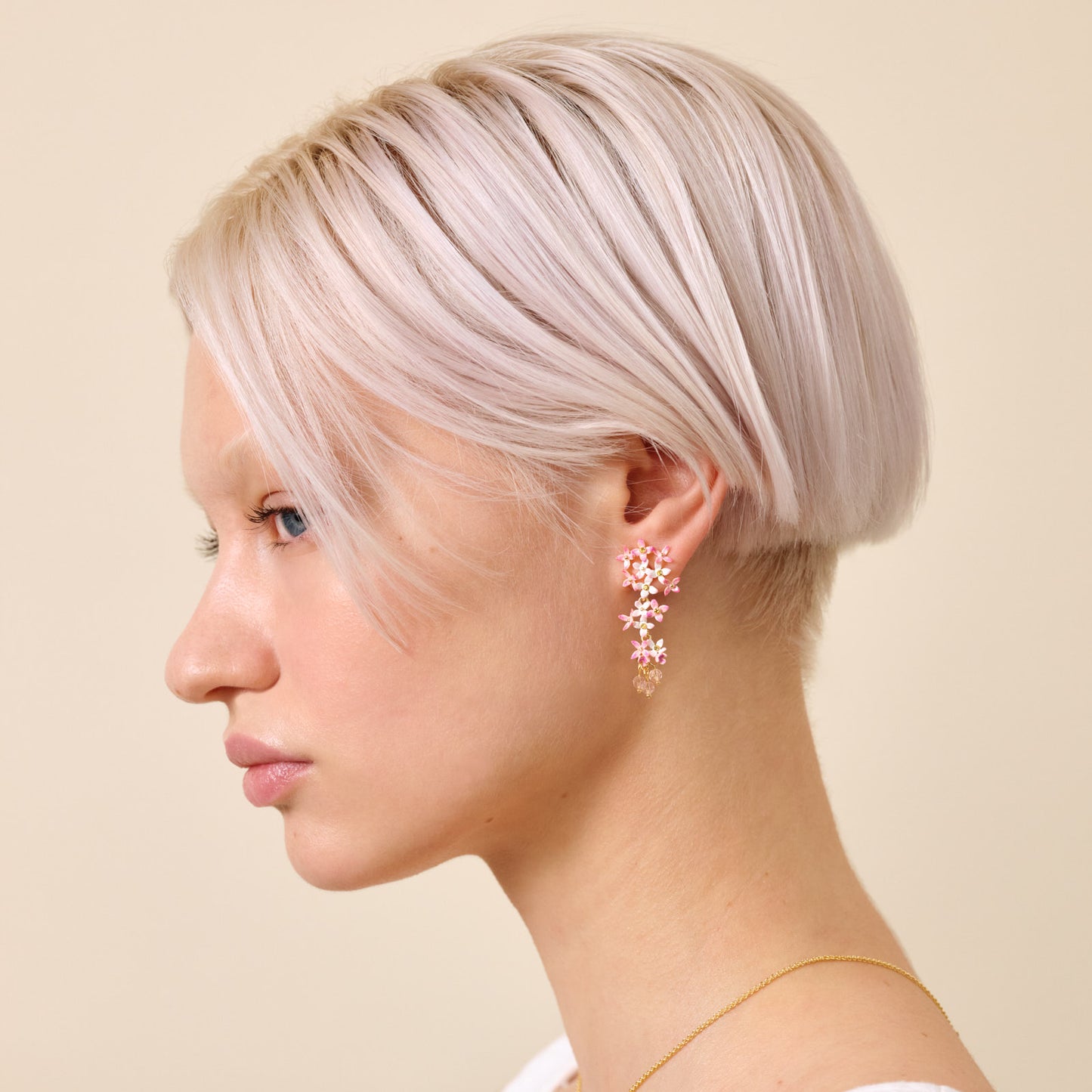 Lilac Flower Dangling Earrings | ATPO1031