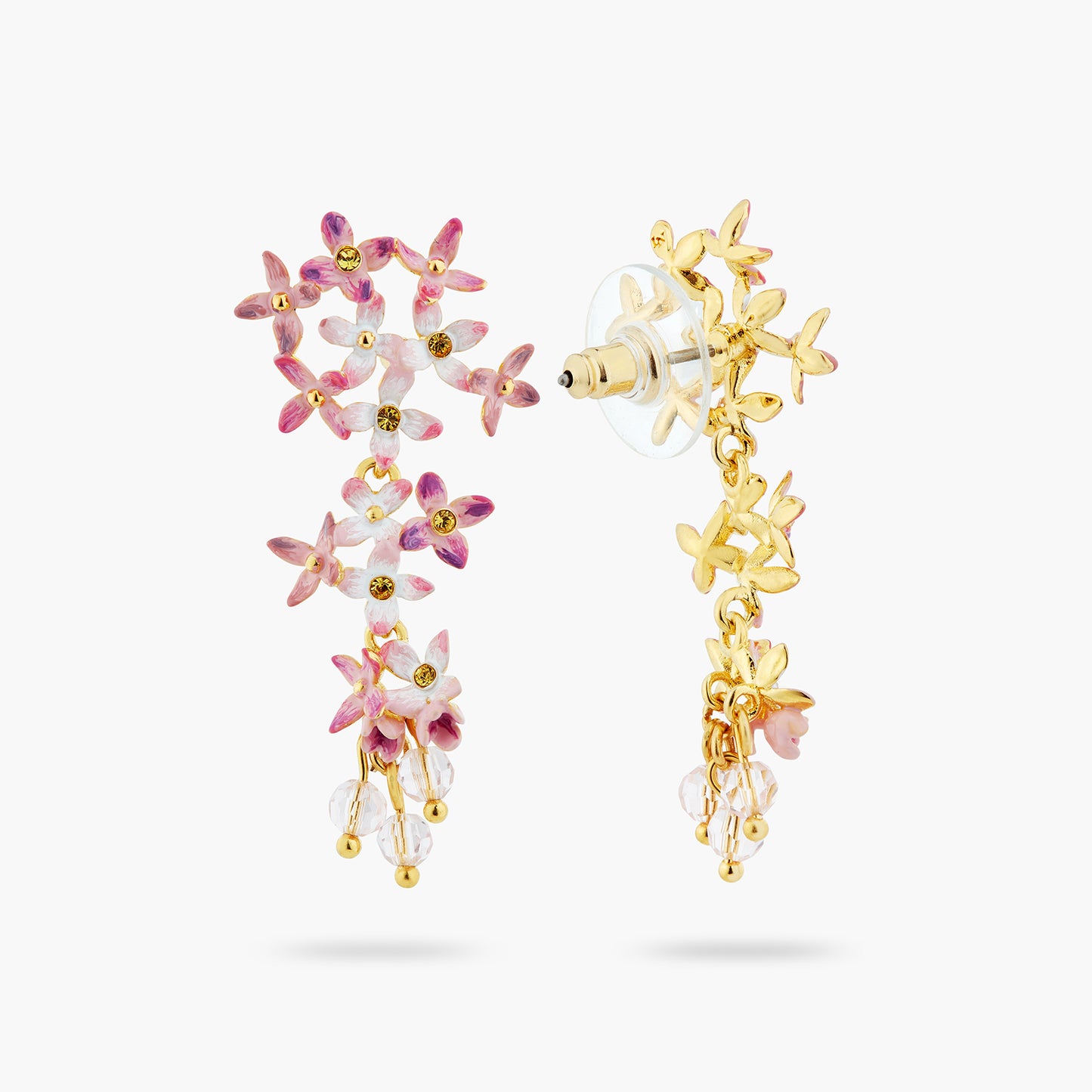Lilac Flower Dangling Earrings | ATPO1031