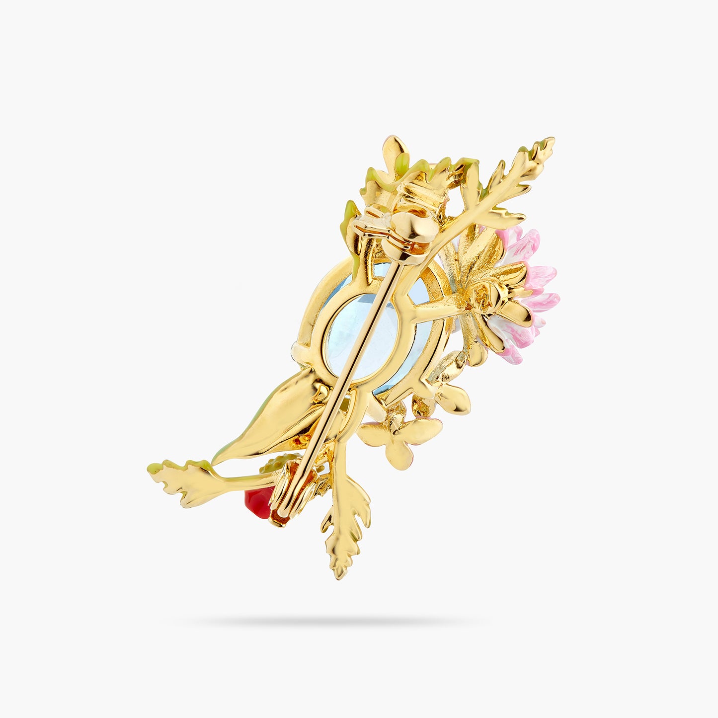 Wildflower And Blue Stone Brooch | ATPO5011