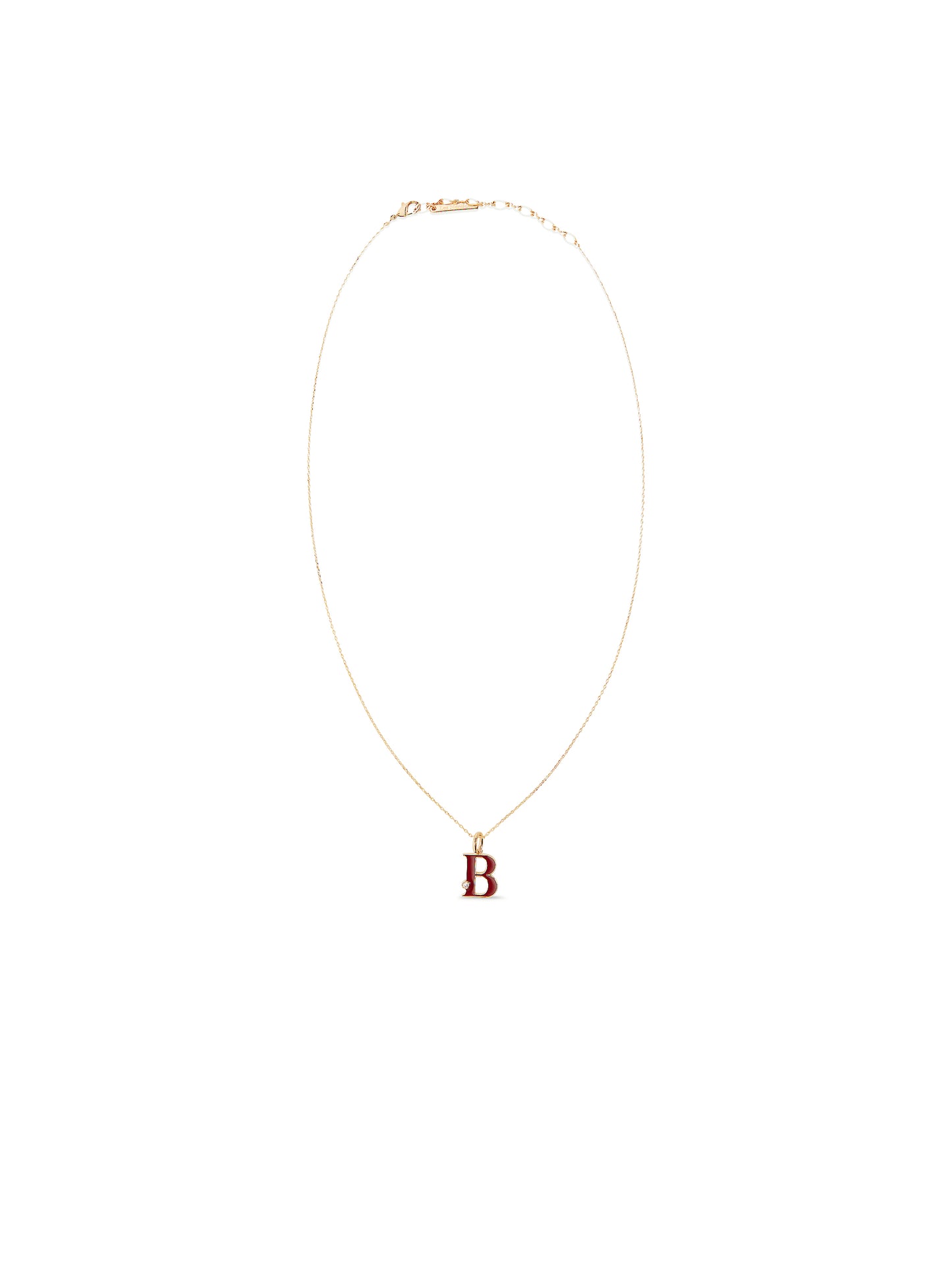 Letter B Pendant Necklace | auab3021