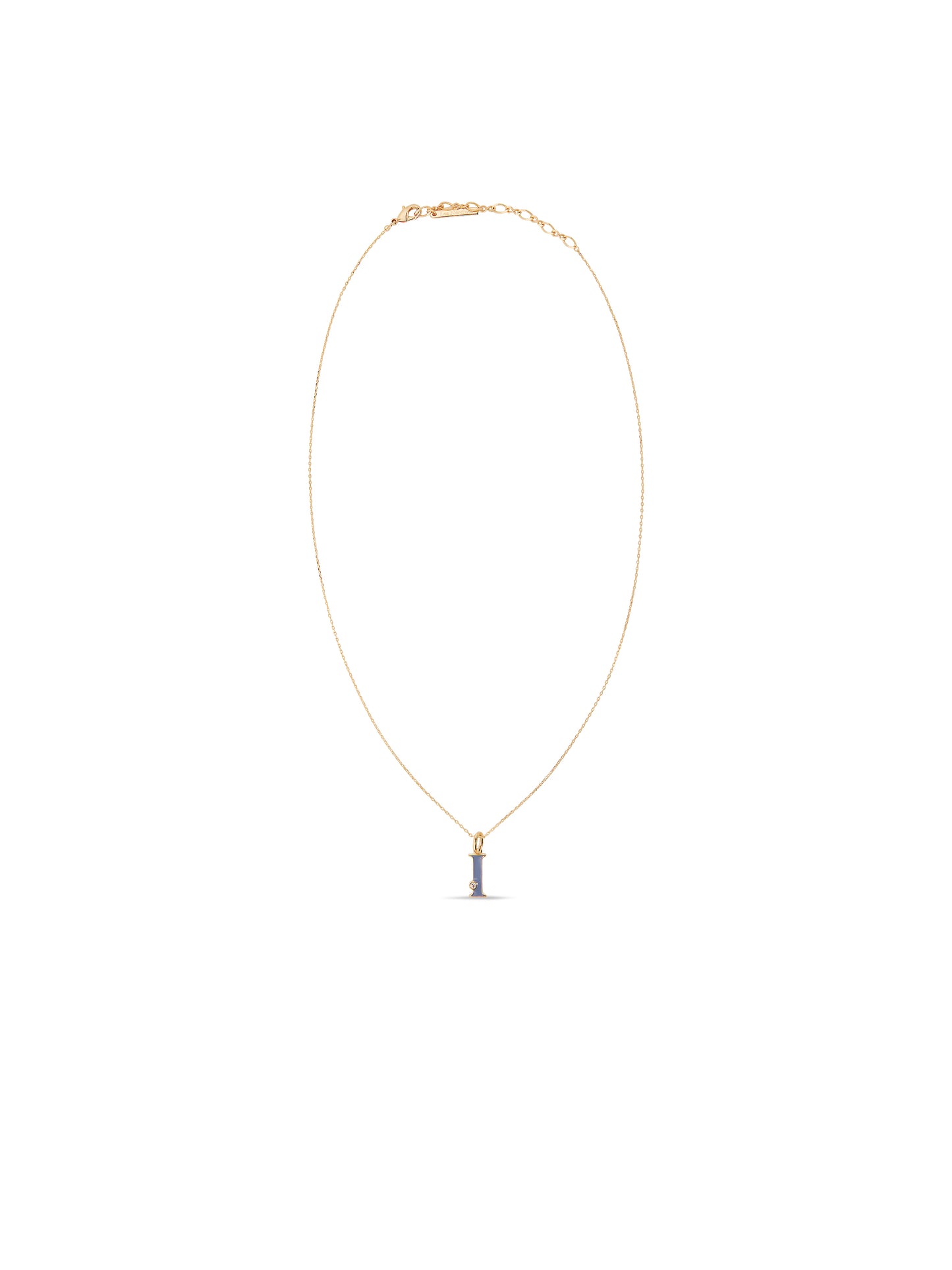Letter I Pendant Necklace | auab3091