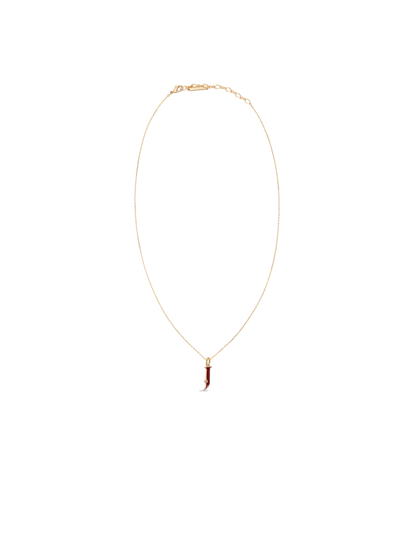 Letter J Pendant Necklace | auab3101