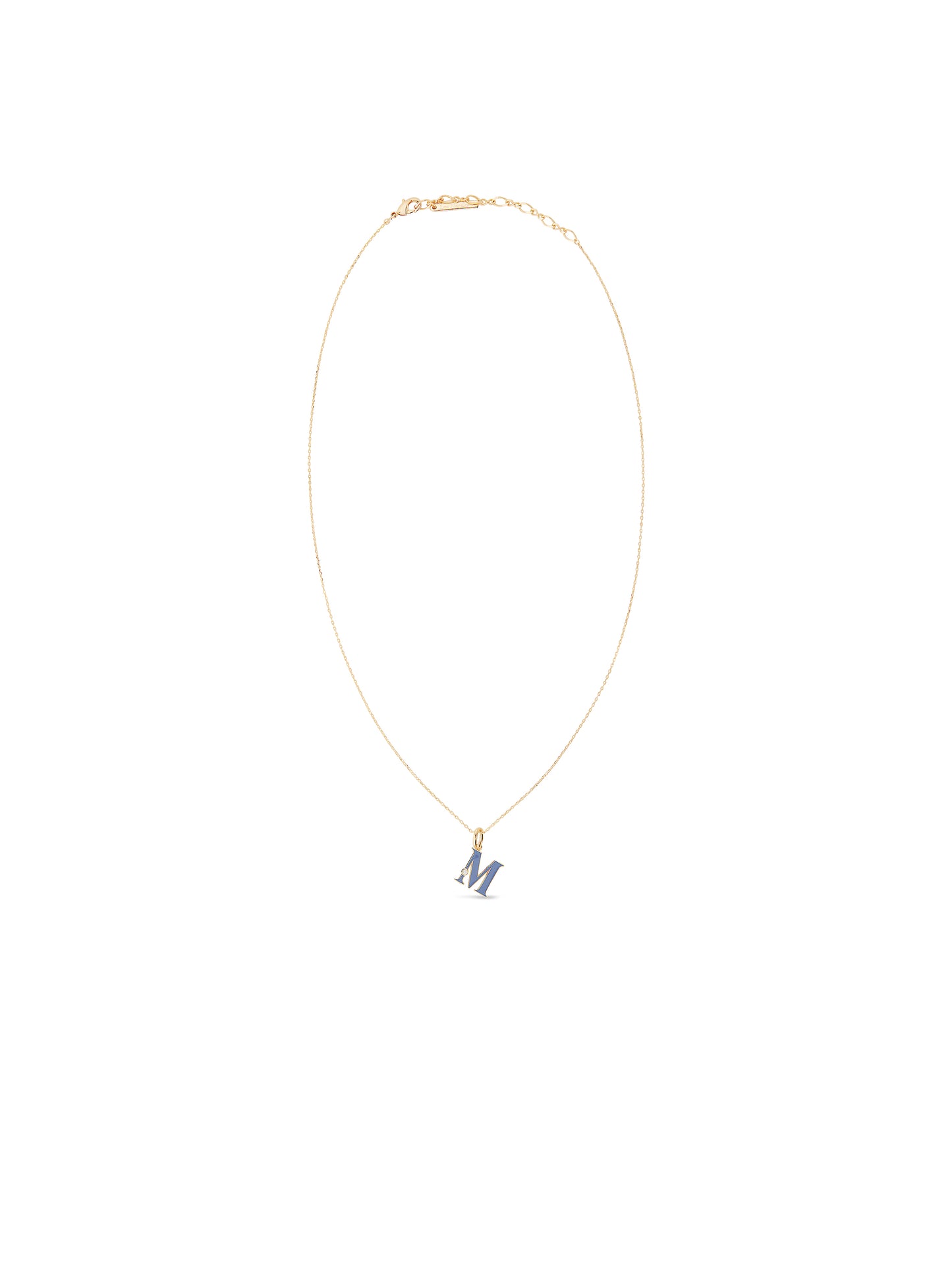 Letter M Pendant Necklace | auab3131
