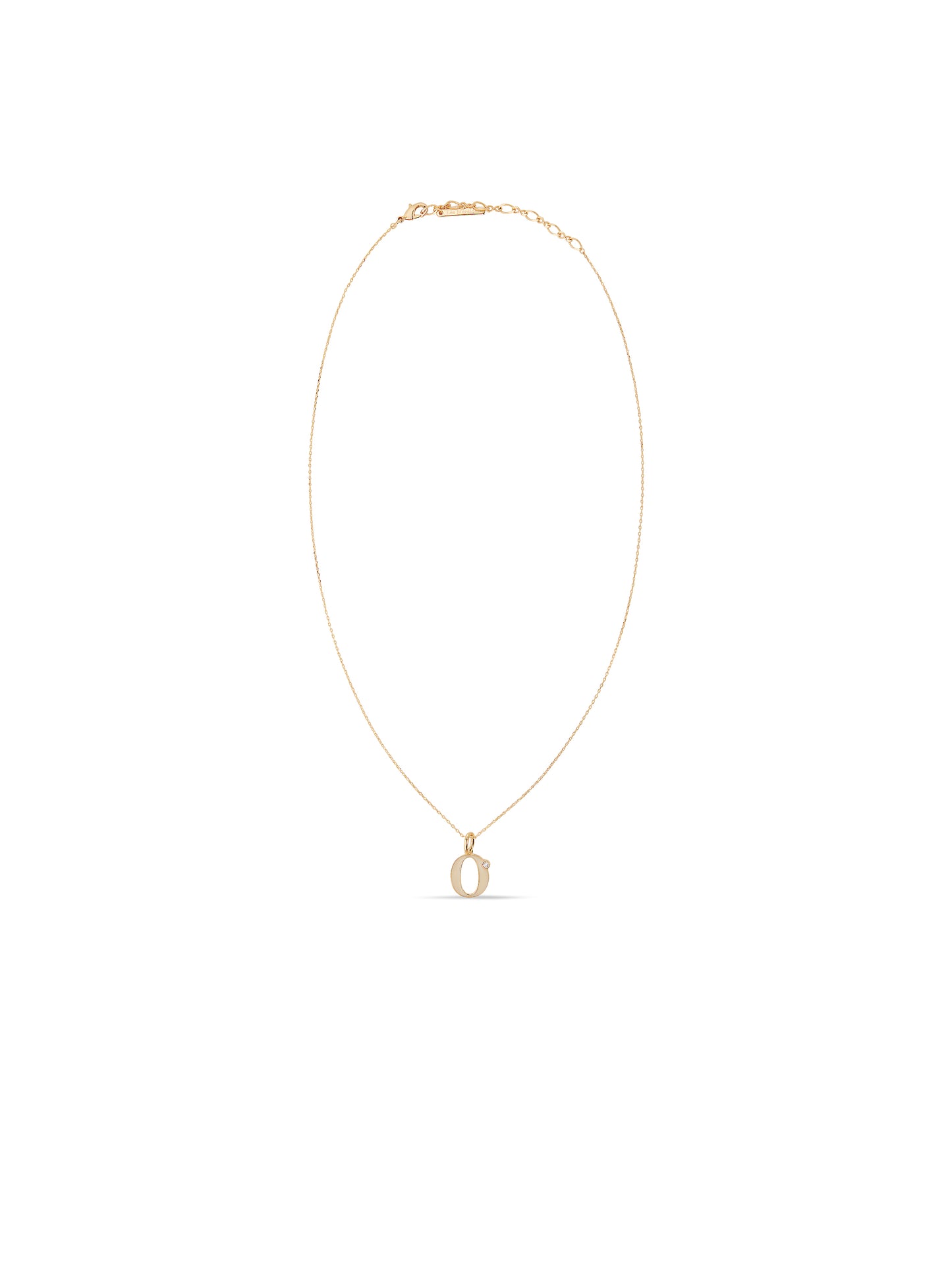 Letter O Pendant Necklace | auab3151