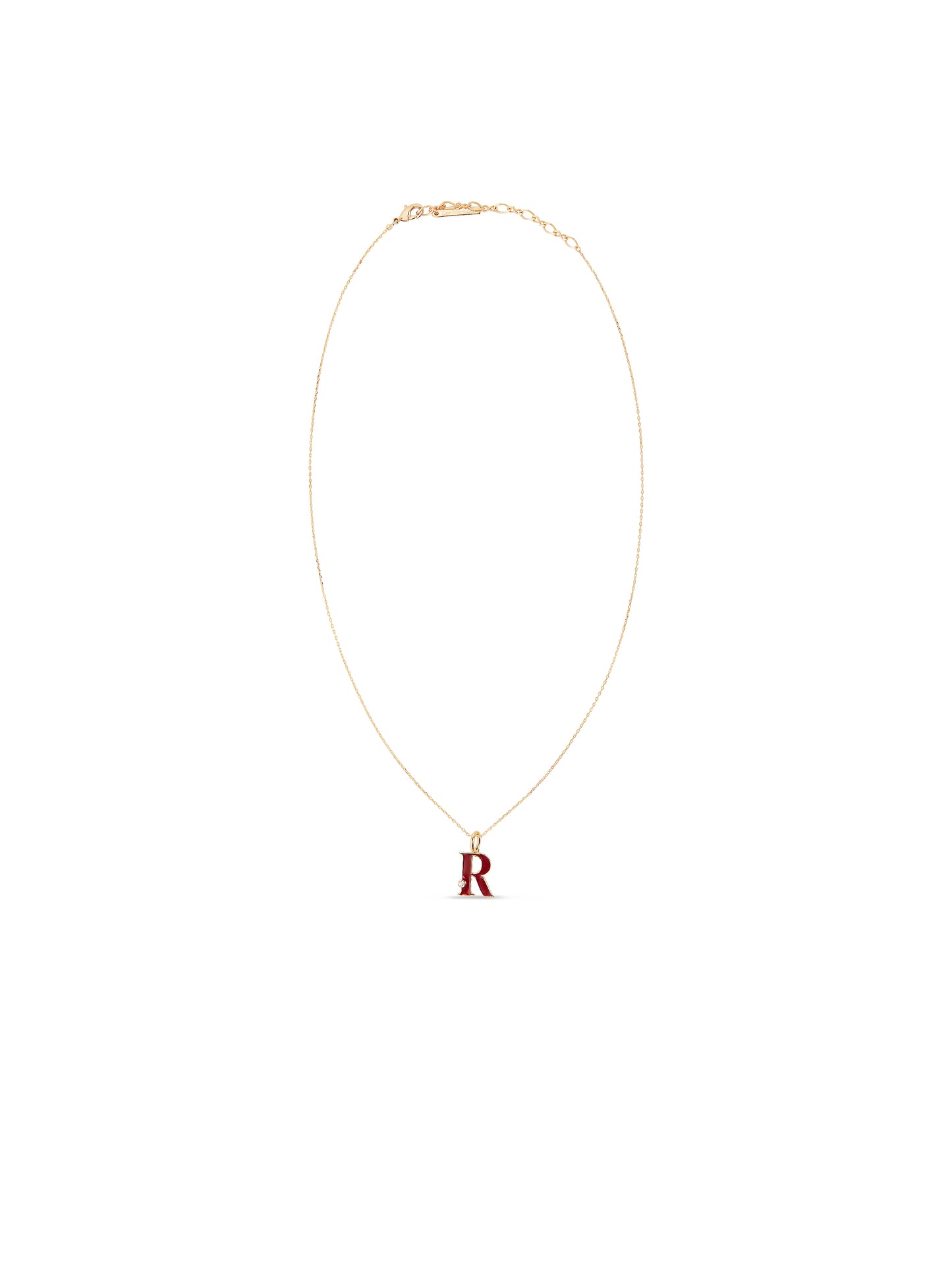 Letter R Pendant Necklace | auab3181