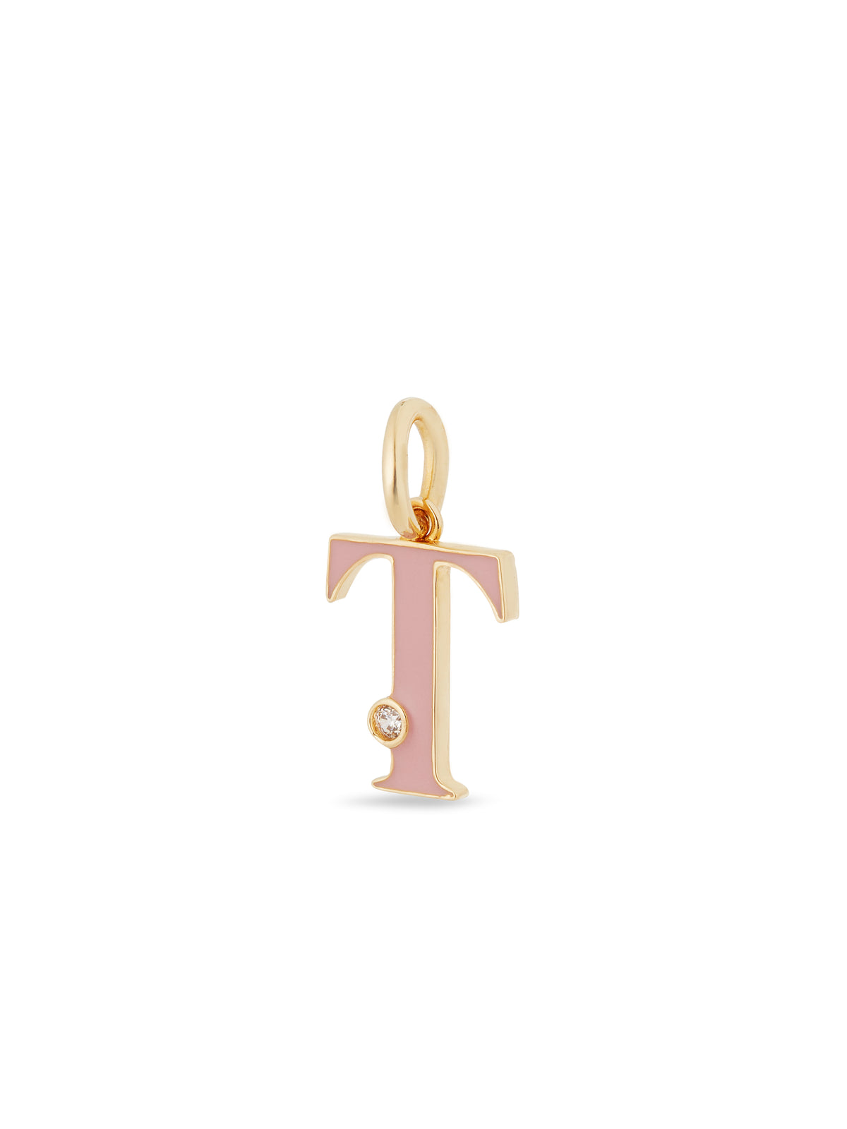 Letter T Pendant Necklace | auab3201