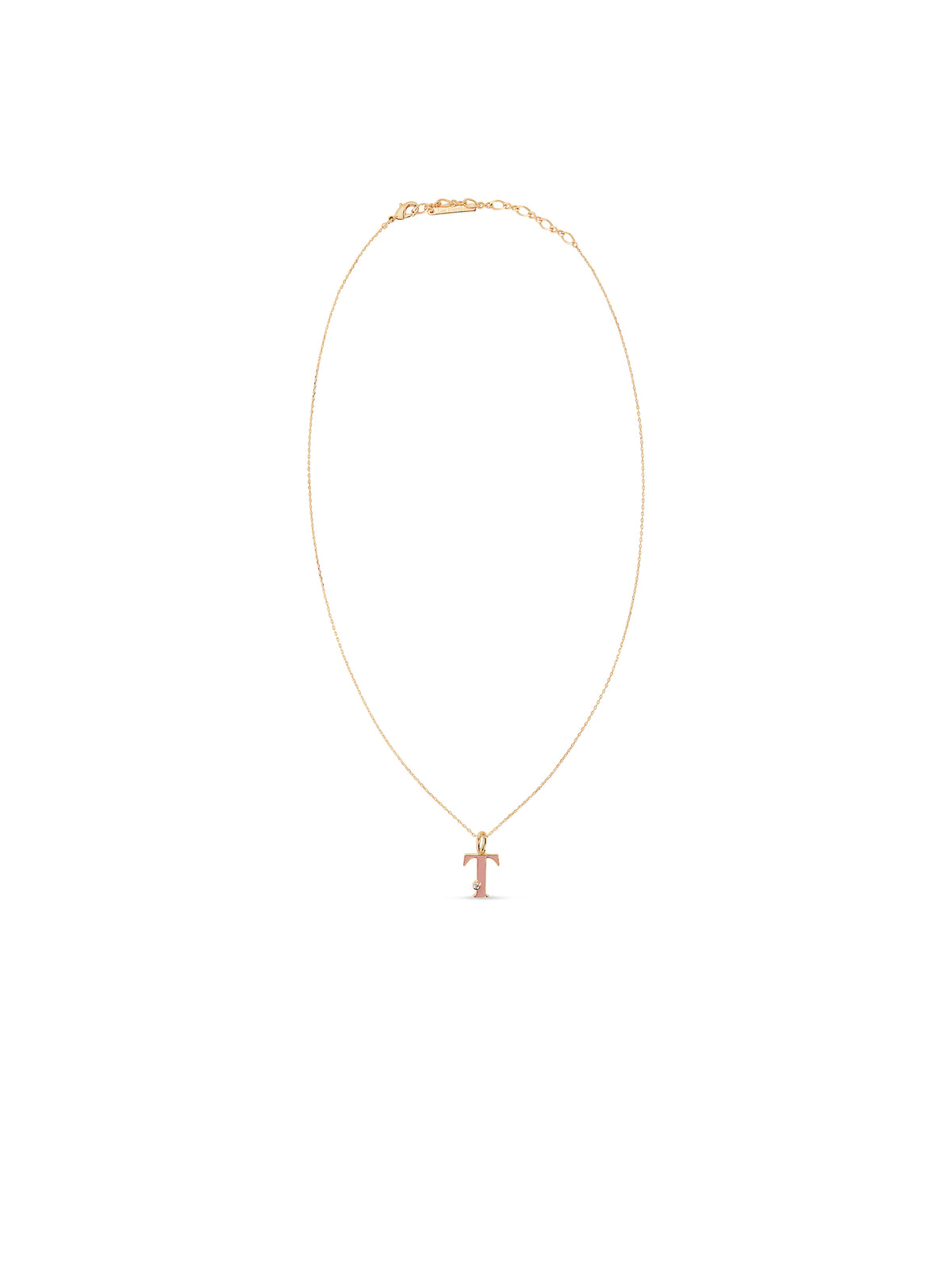 Letter T Pendant Necklace | auab3201