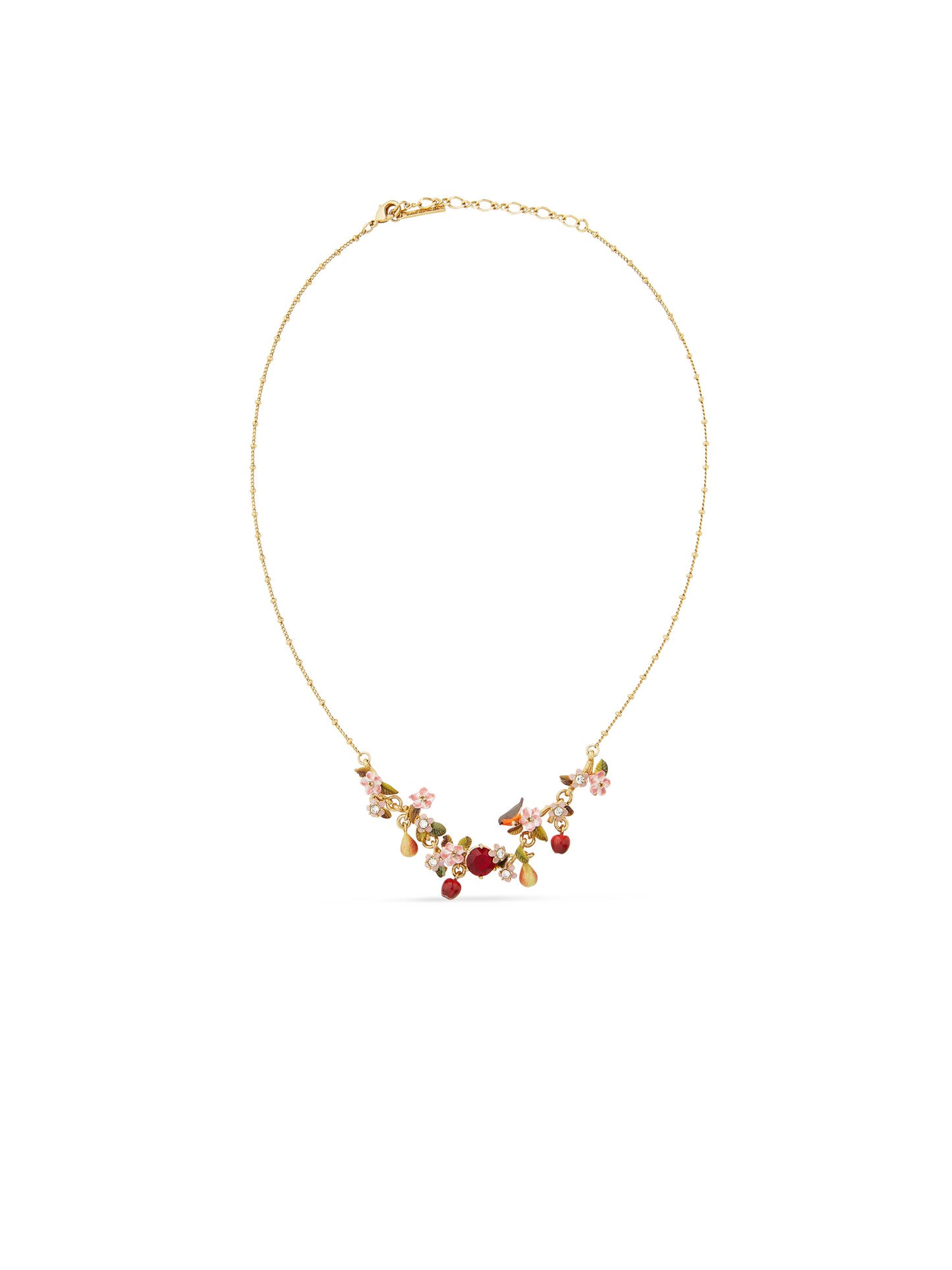 Apple, Robin And Apple Blossom Statement Necklace | audc3011