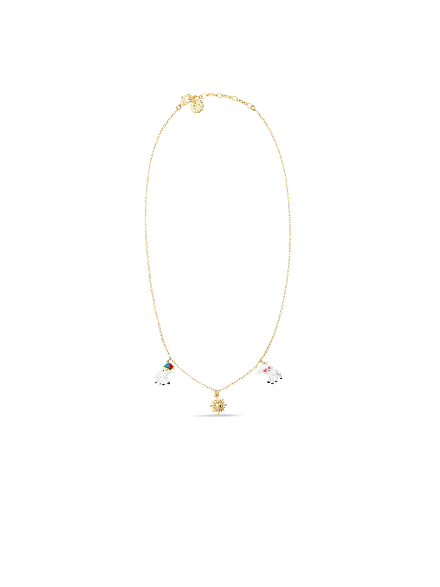 Sun And Lamb Pendant Necklace | aufc3051