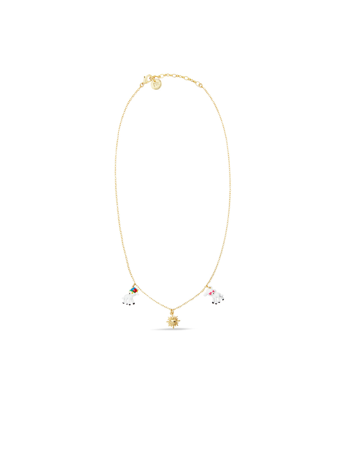 Sun And Lamb Pendant Necklace | aufc3051
