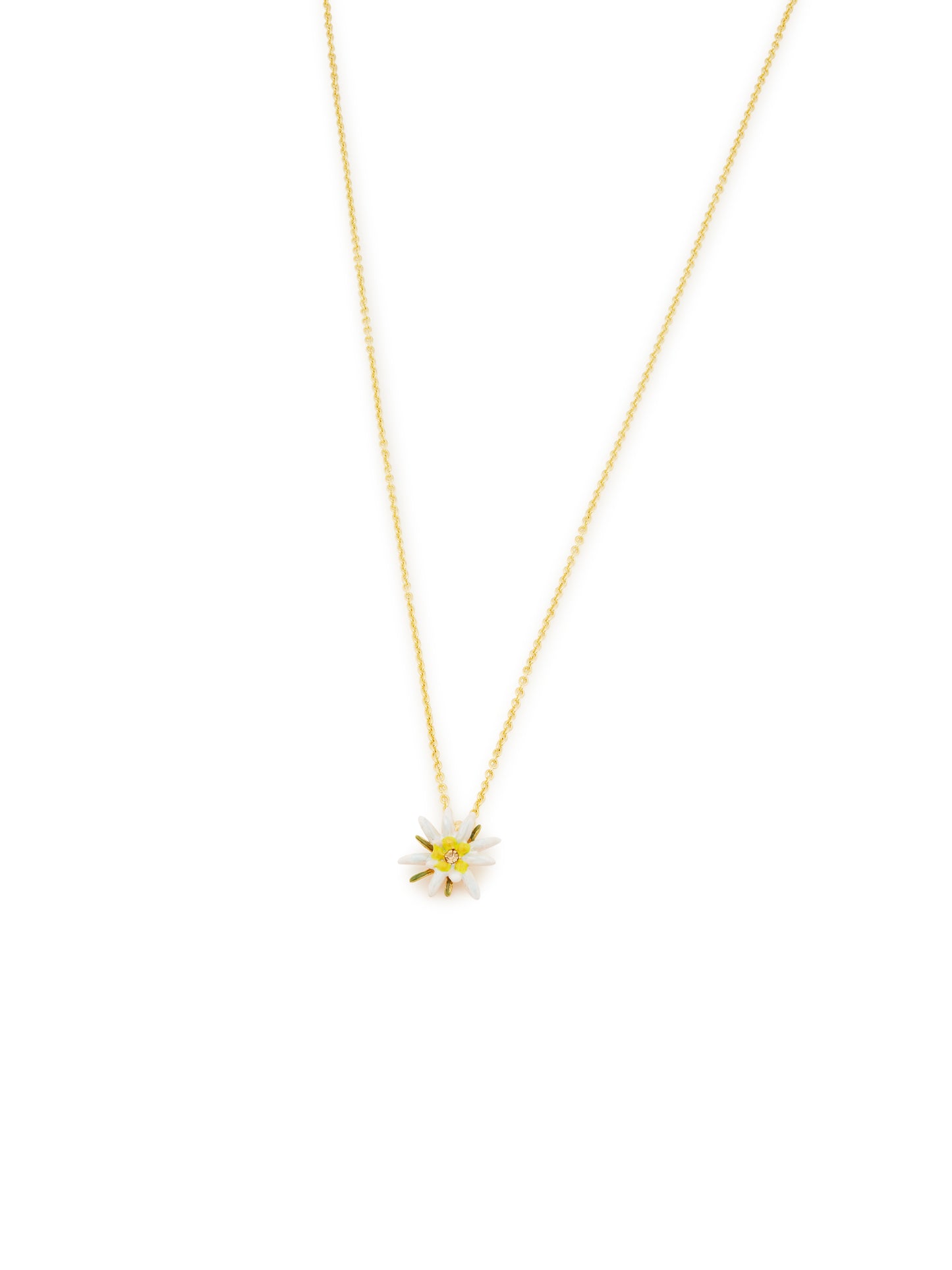 Edelweiss Flower Pendant Necklace | aula3031