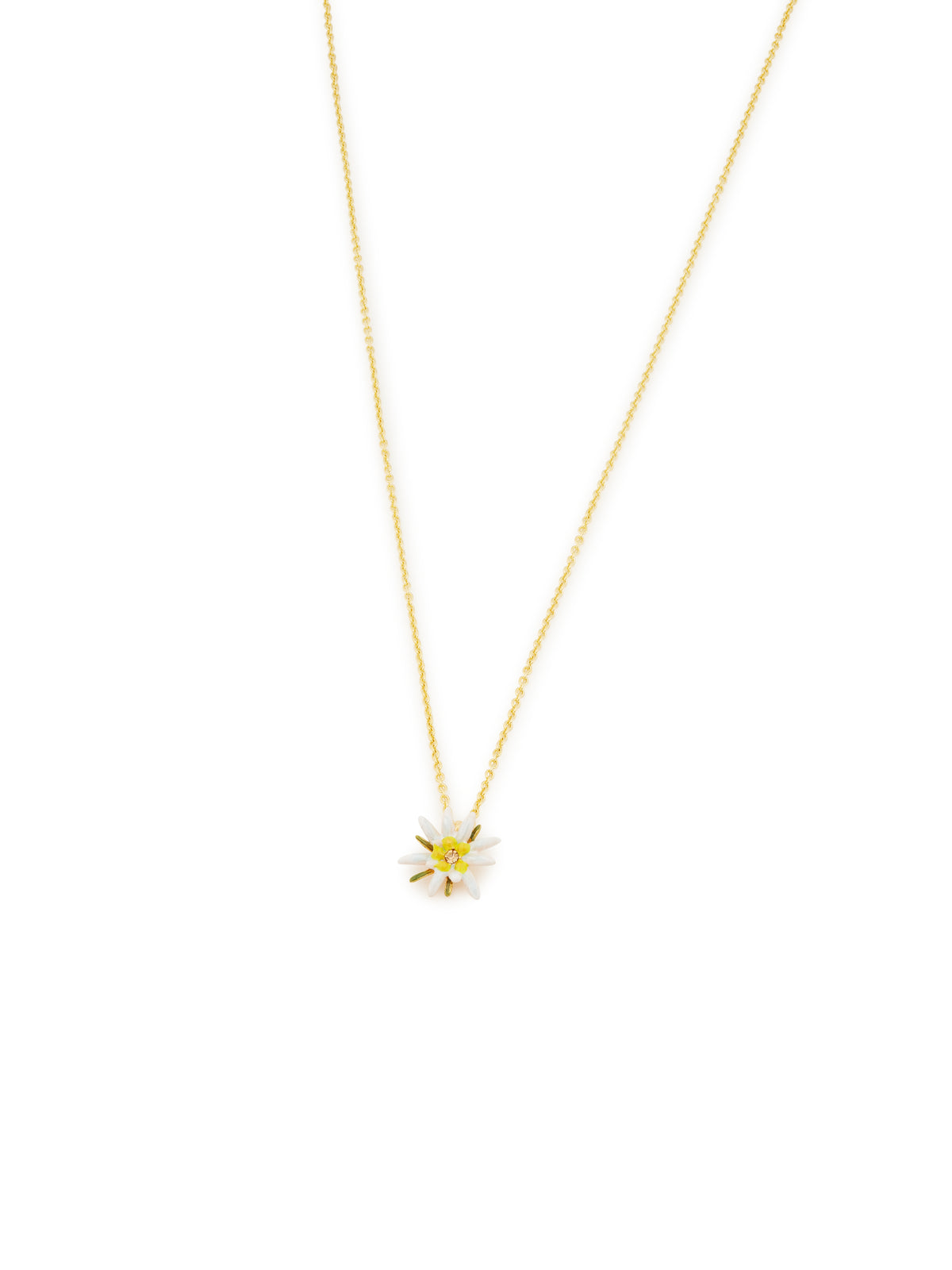 Edelweiss Flower Pendant Necklace | aula3031