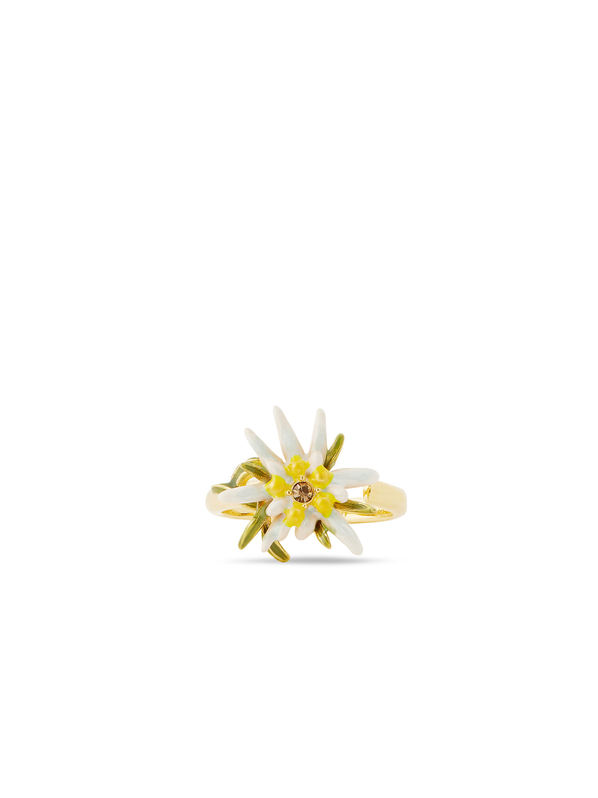 Edelweiss Flower Adjustable Ring | aula6011