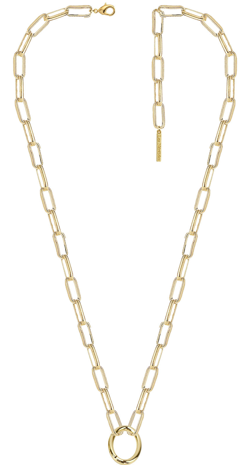 Rectangle Link Necklace Chain | aupe3031
