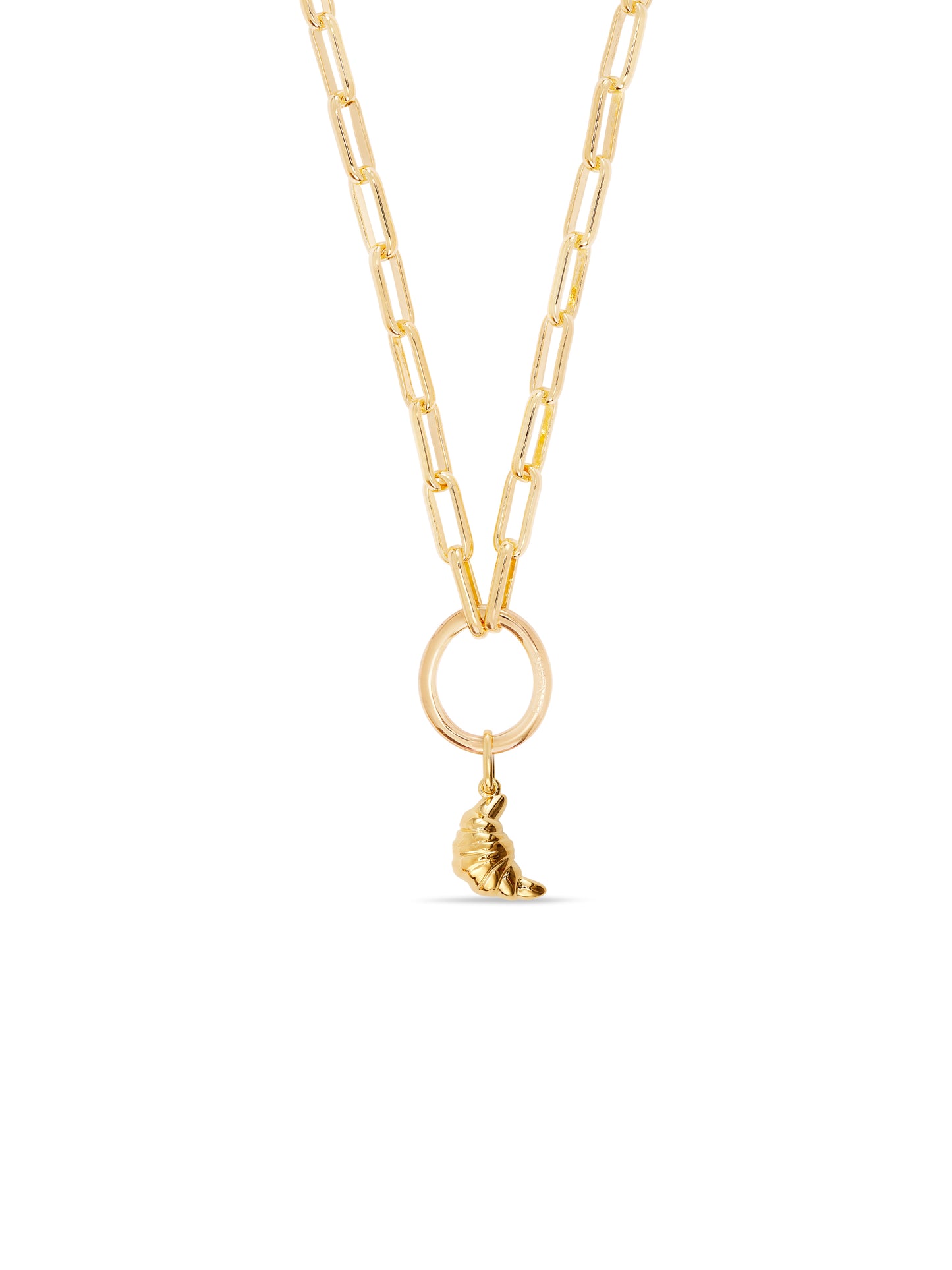 Golden Croissant Pendant | aupe4031
