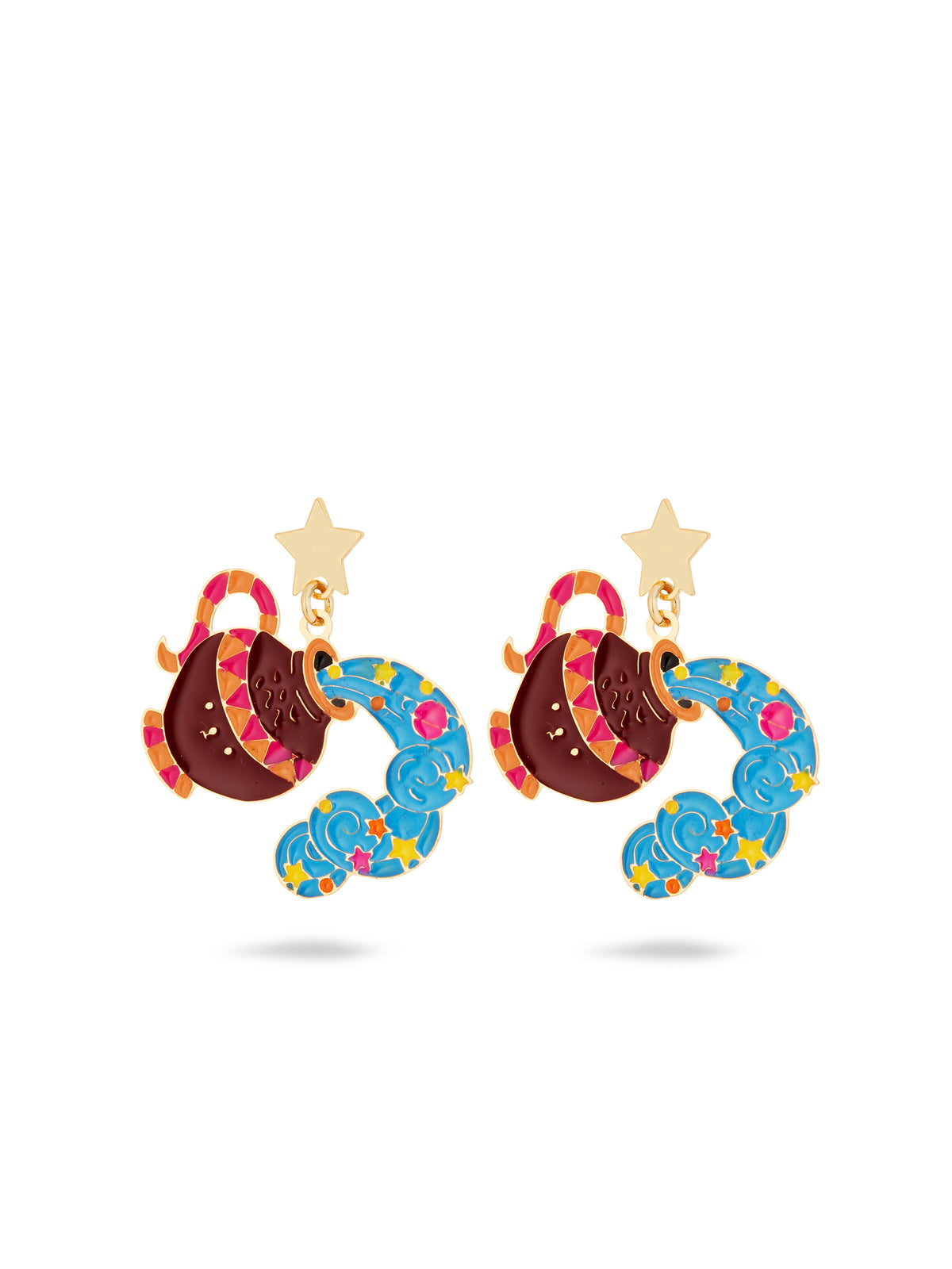Aquarius Astrological Sign Earrings | ausa1111