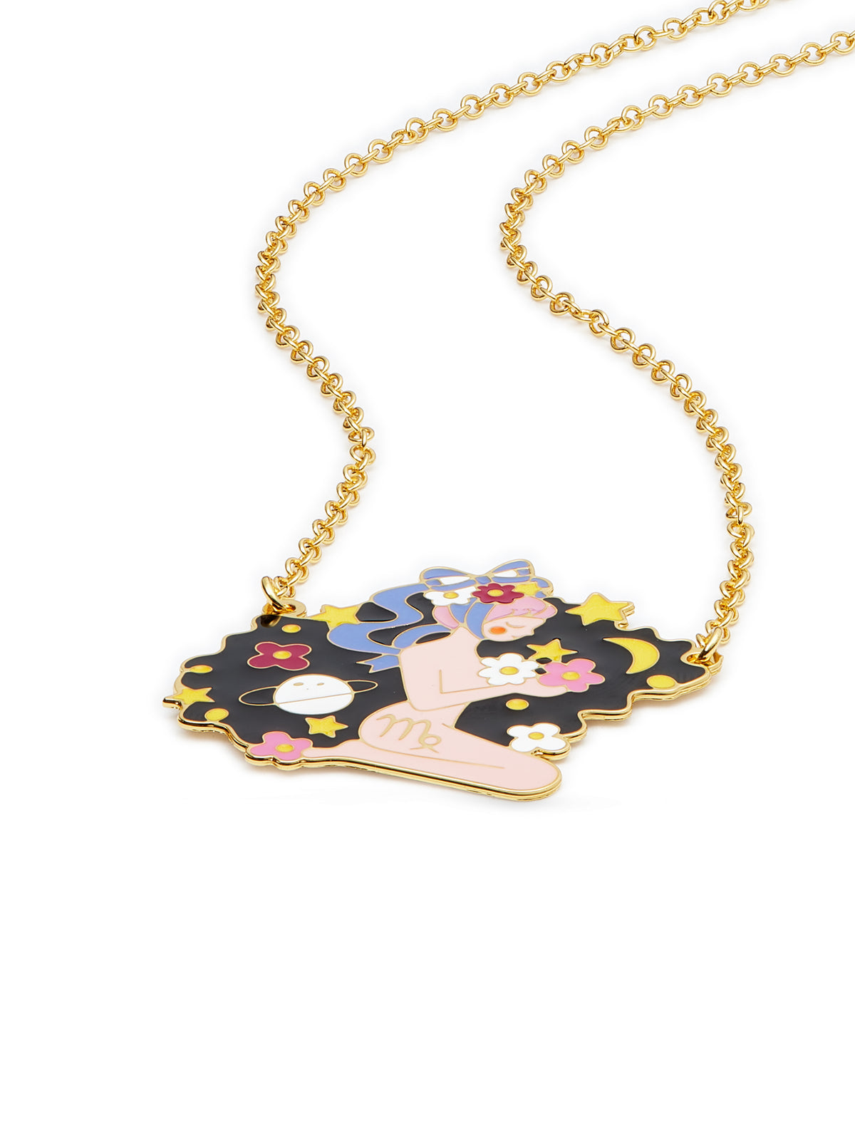 Virgo Astrological Sign Pendant Necklace | ausa3061