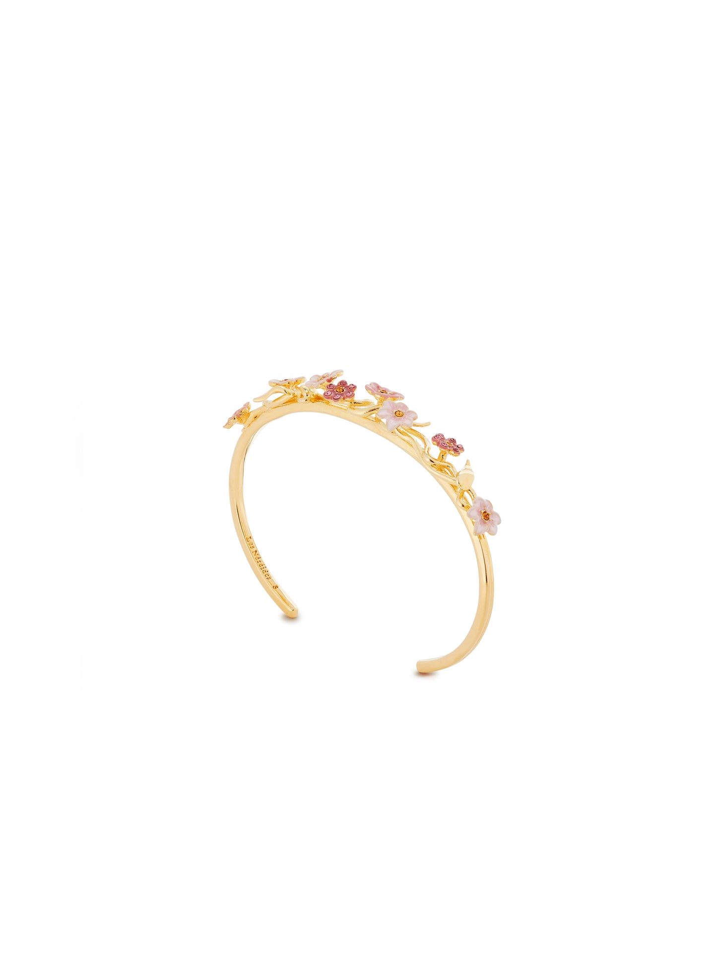 Pink Jasmine Flower Cuff Bracelet | ausp2031