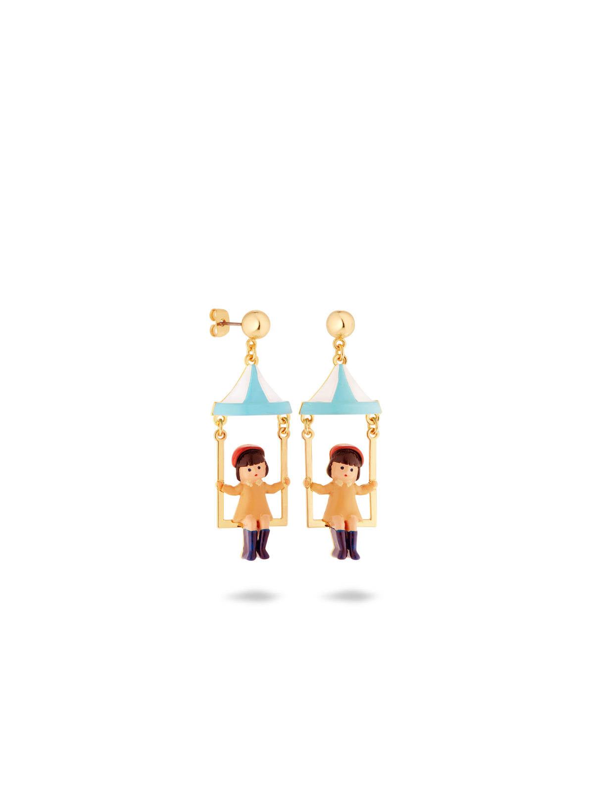 Little Girl And Funfair Ride Earrings | auto1071