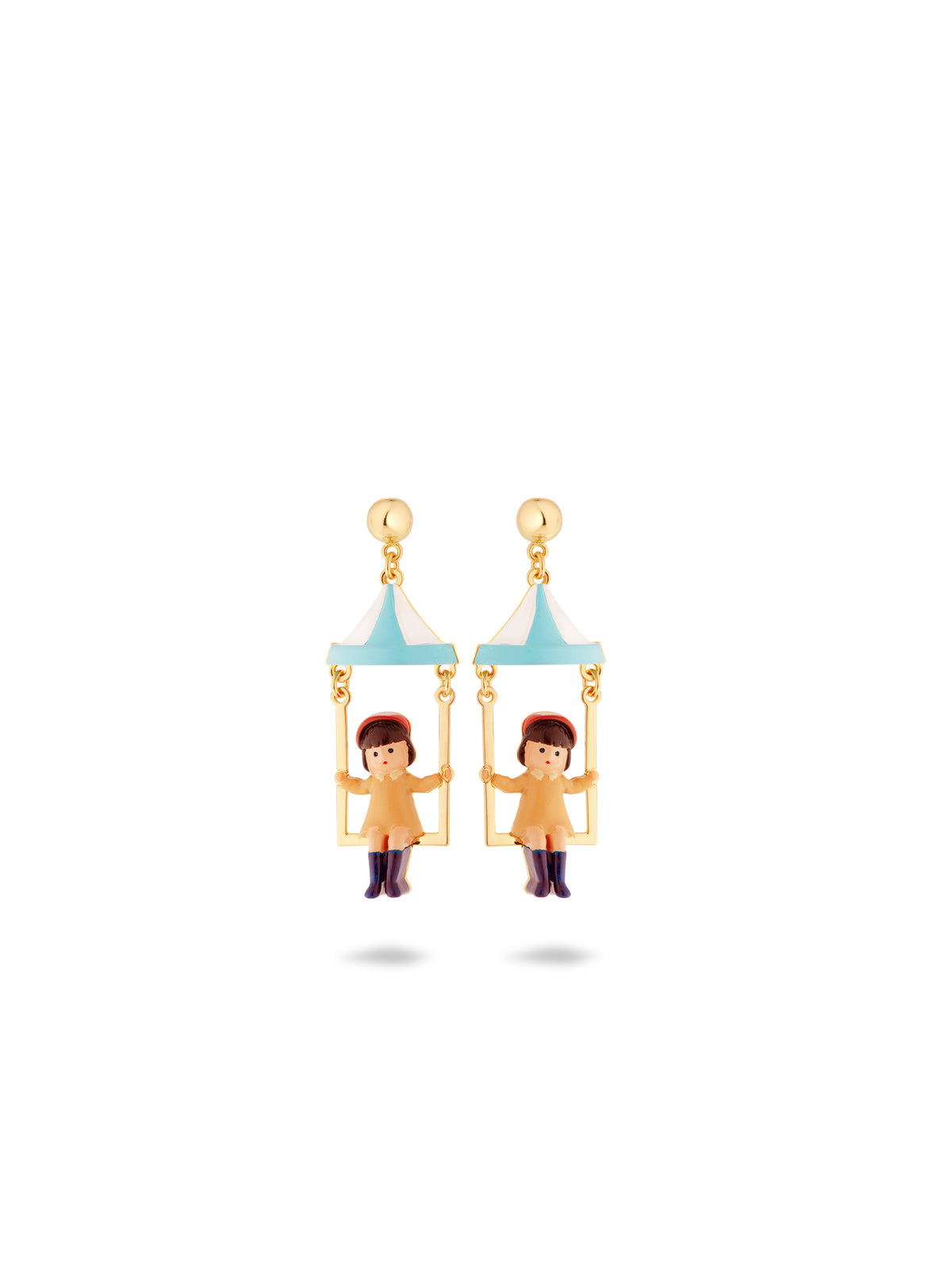 Little Girl And Funfair Ride Earrings | auto1071