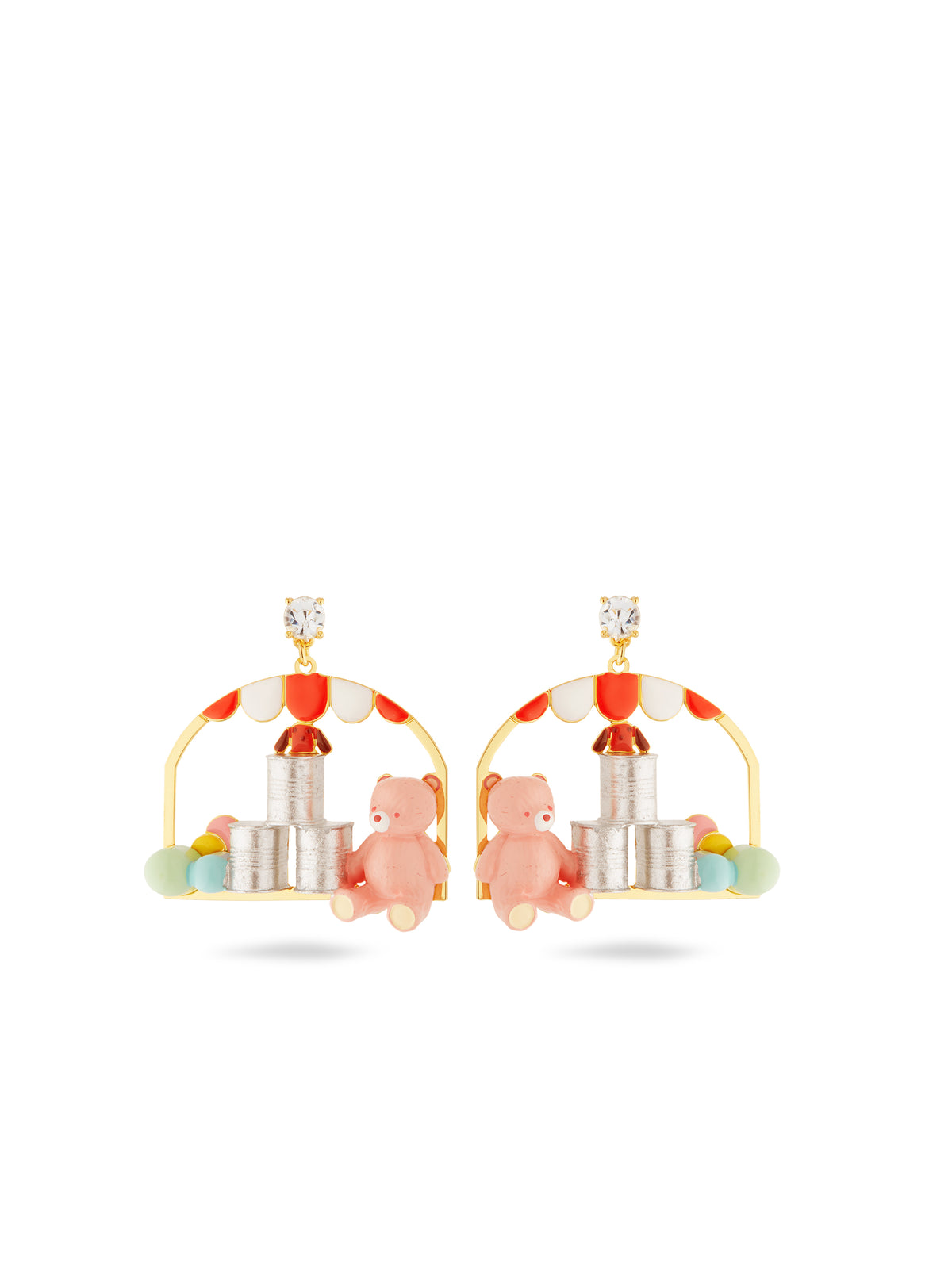Teddy Bear And Tin-Can-Alley Earrings | auto1101
