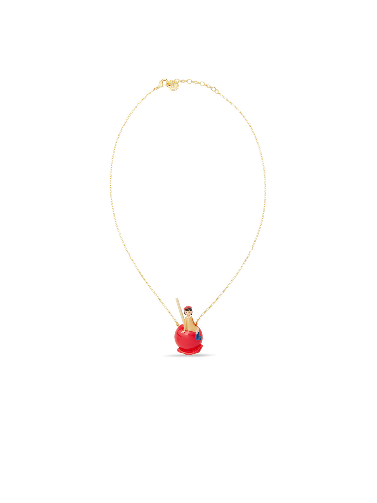 Little Girl On A Candy Apple Pendant Necklace | auto3051