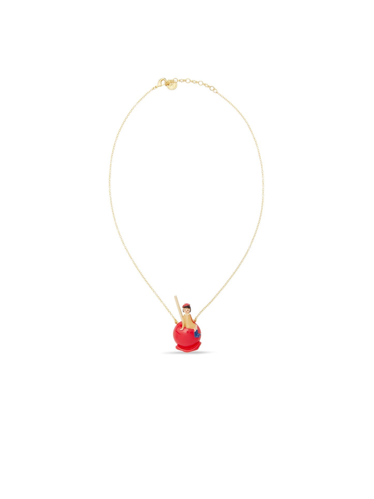 Little Girl On A Candy Apple Pendant Necklace | auto3051