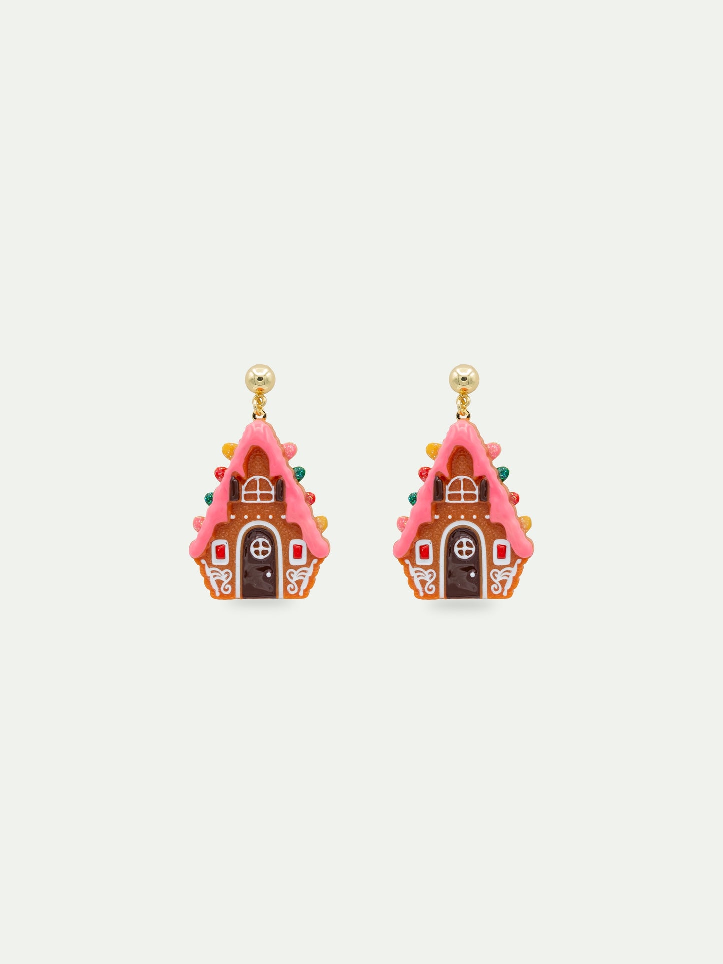 Dangle Hansel & Gretel Gingerbread House Earrings | AWHG1041