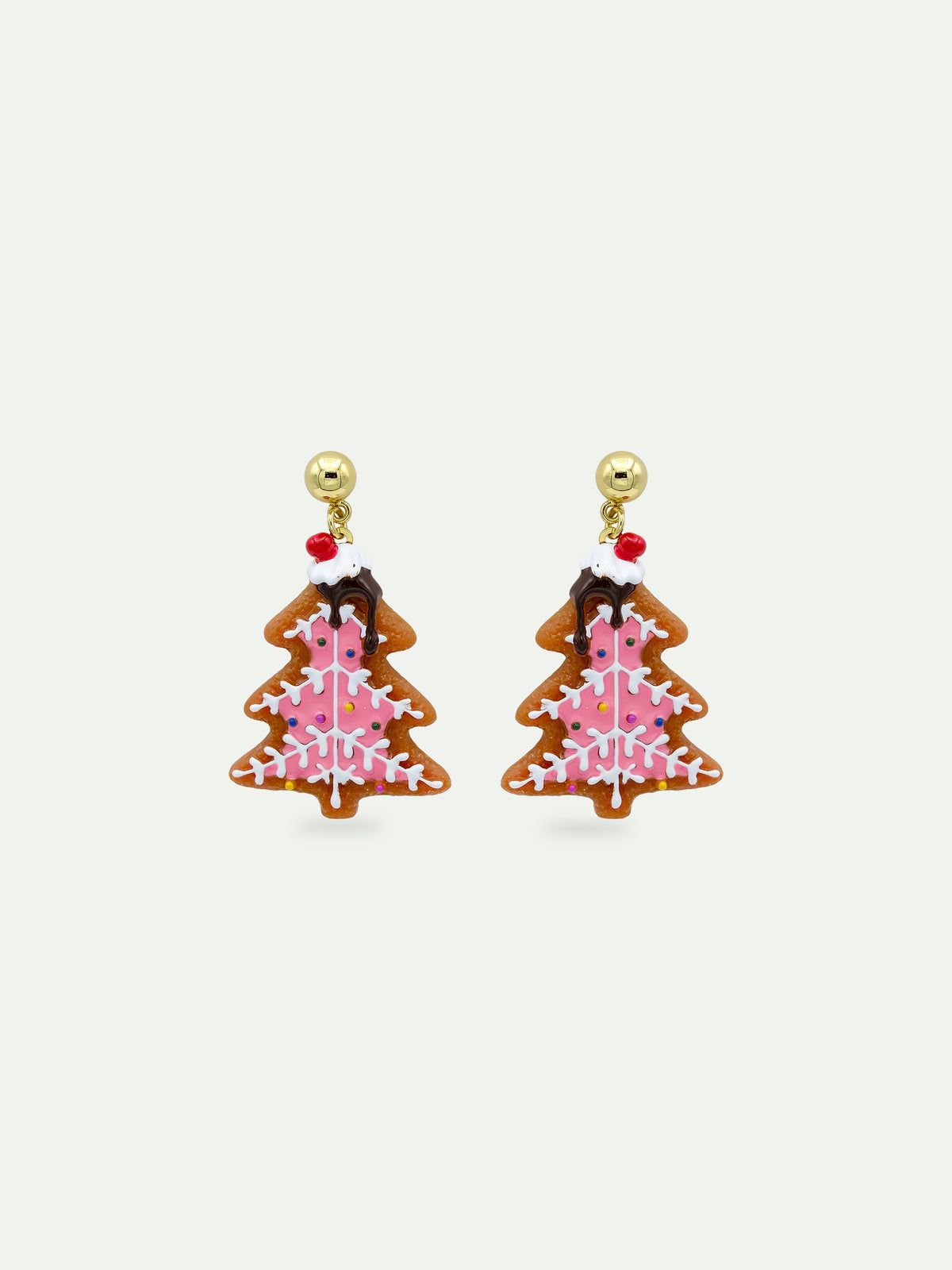 Gingerbread Christmas Tree Earrings | AWHG1161