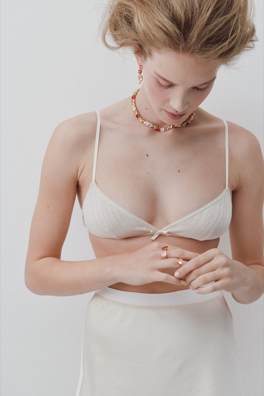 Gradient Pink Diamantine Choker Round Stones Necklace | AWLD3561