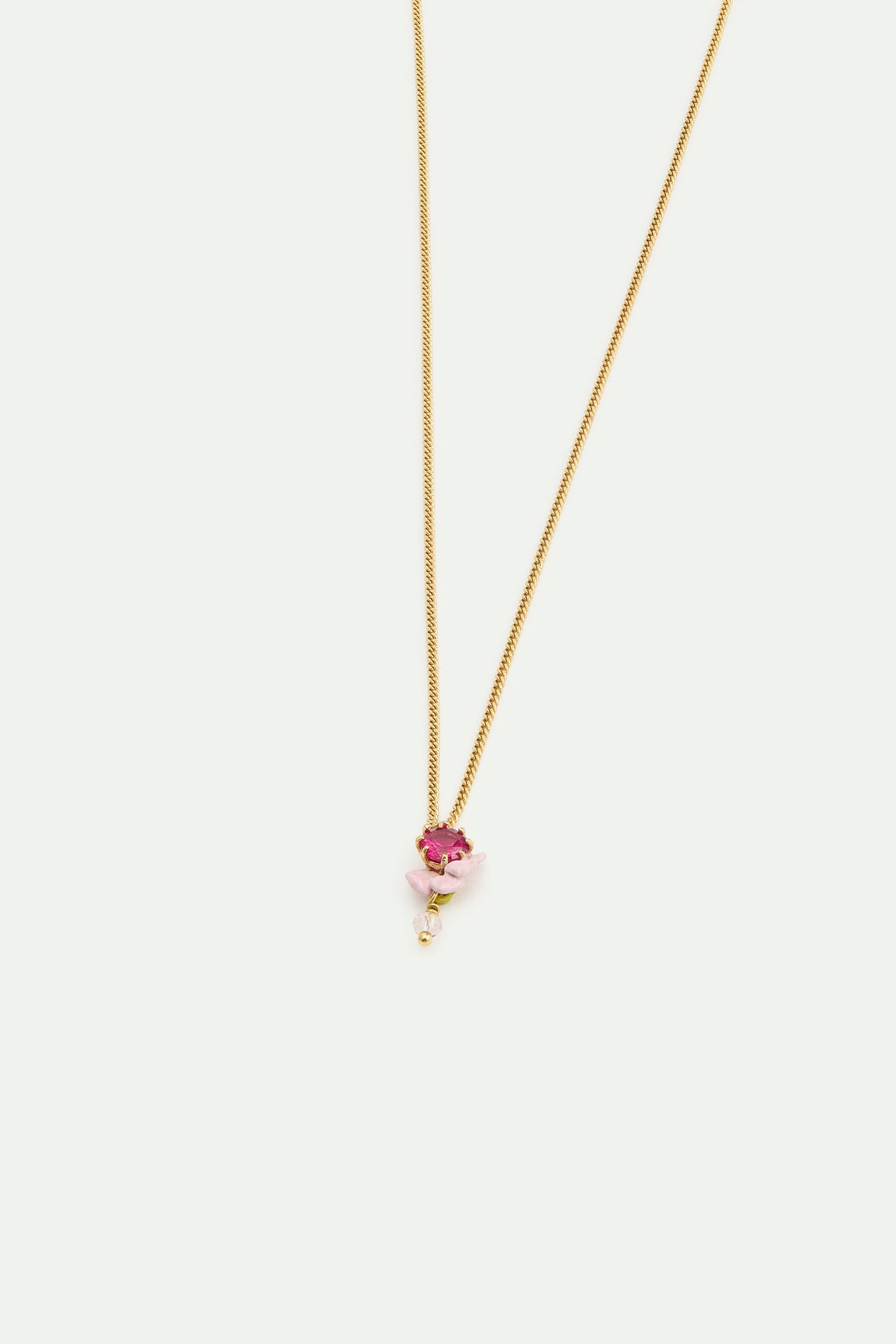Pink Wisteria Pendant Necklace | AWMM3031