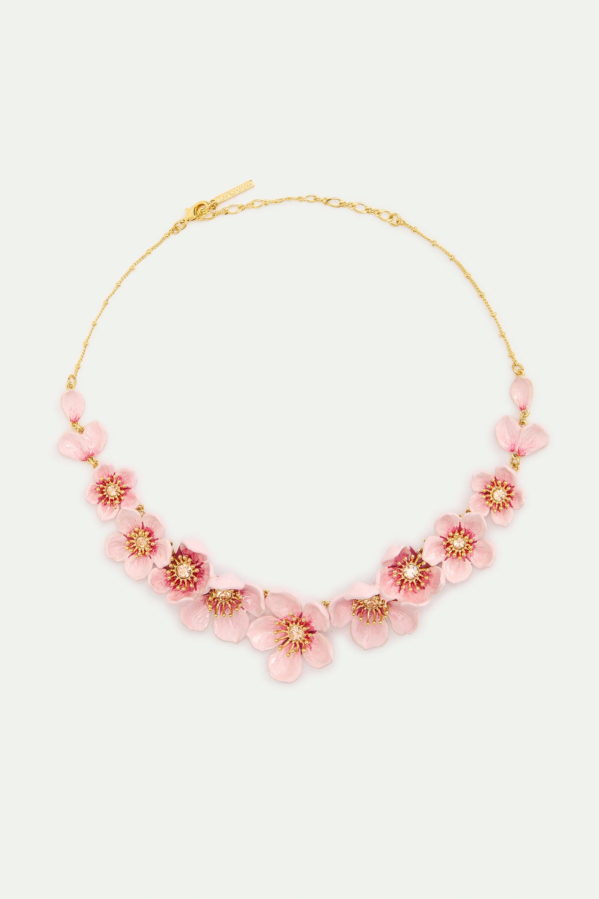 Pink Cherry Blossom Statement Necklace | AXHA3012
