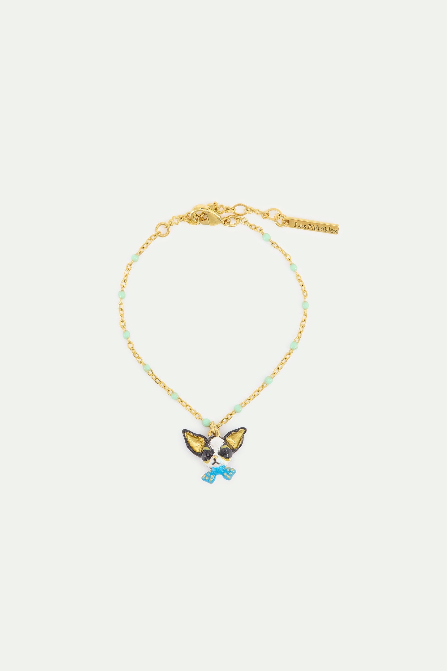 Chihuahua And Blue Bow Tie Fine Bracelet | AXLA2041