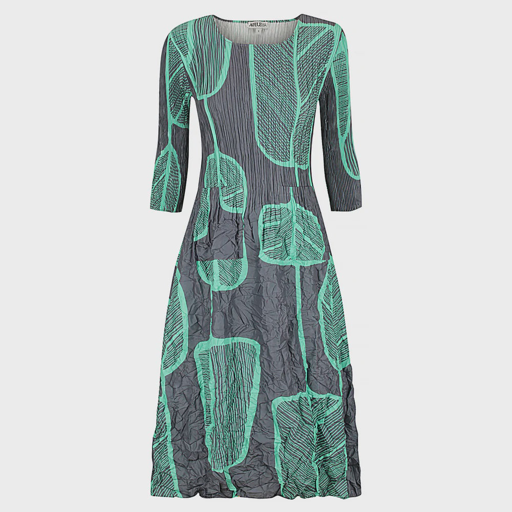 Alquema | 3/4 Sleeve Smash Pocket Dress / Paddle