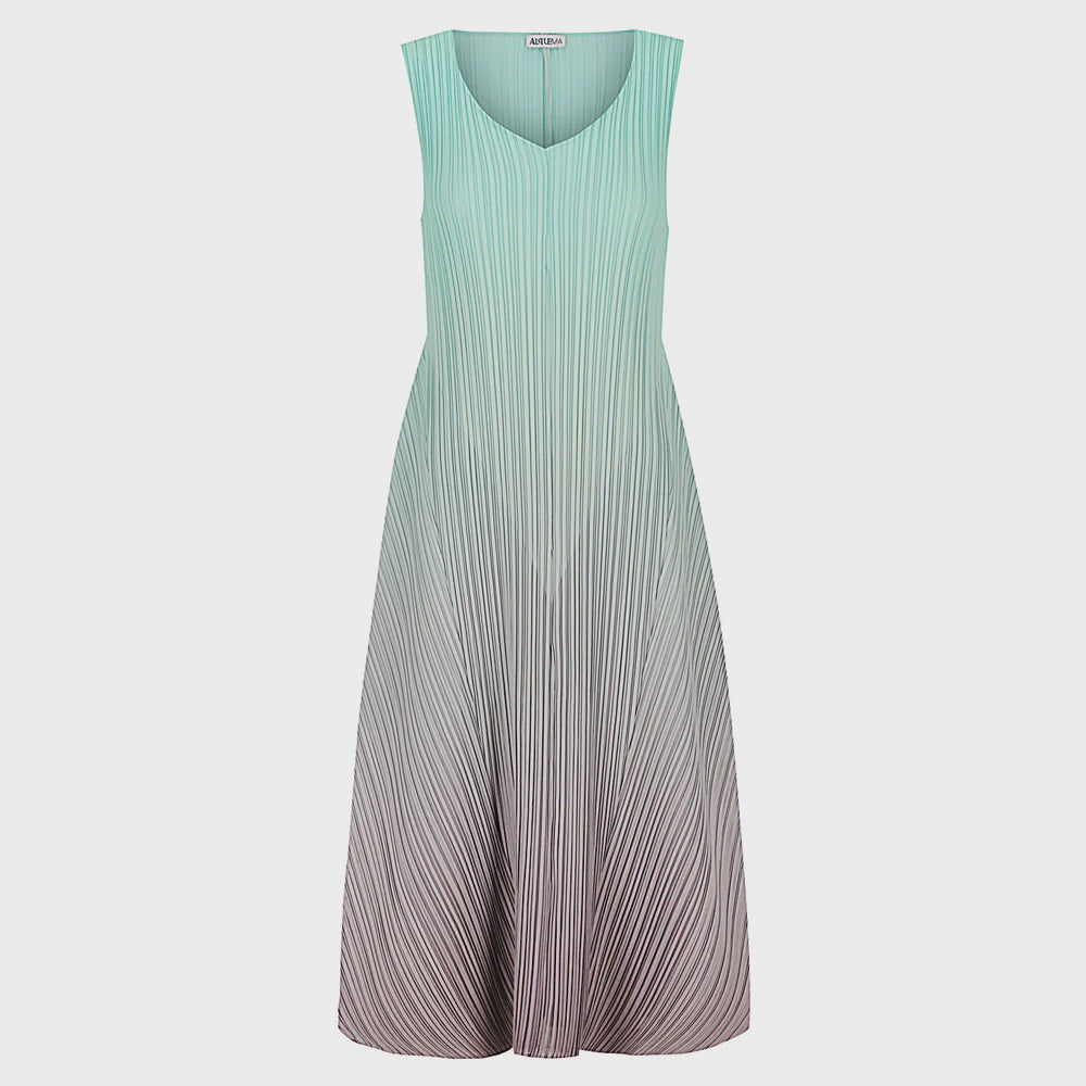 Alquema | Long Estrella Dress - Ombre |Smoky Spearmint