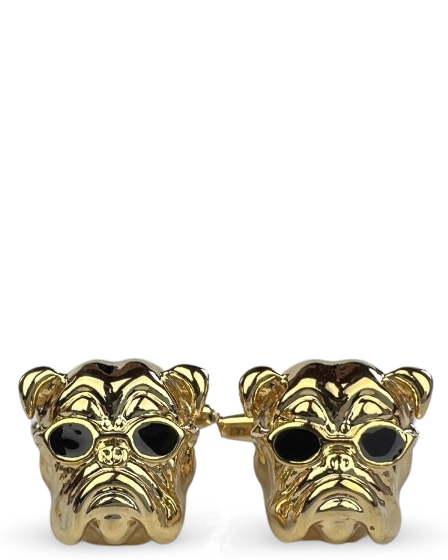 Bulldog Sunglasses Cufflink - Gold