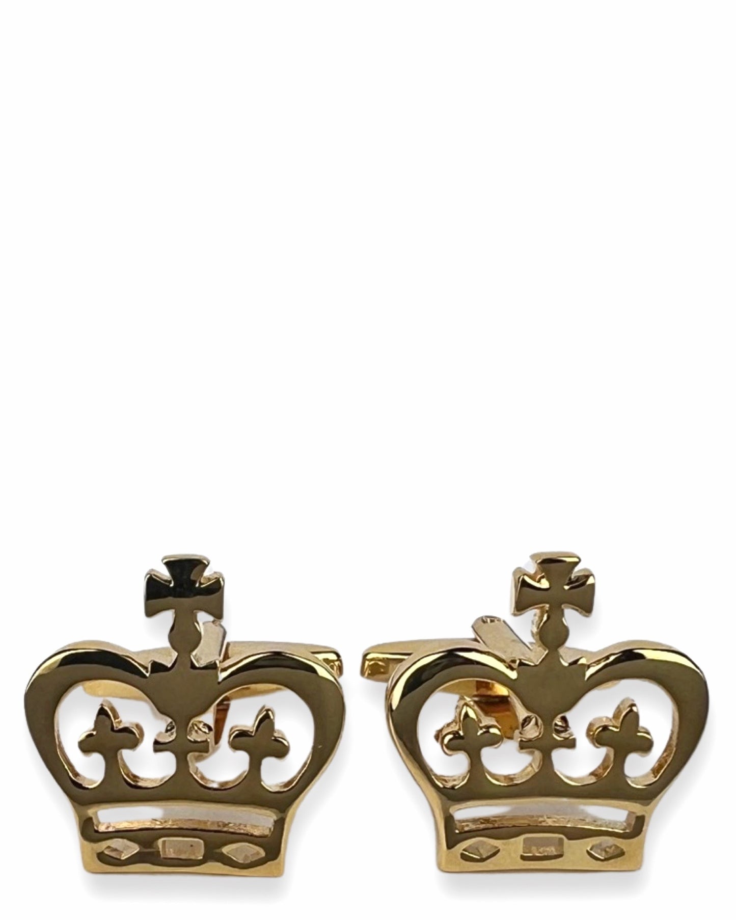 Crown Cufflink - Gold